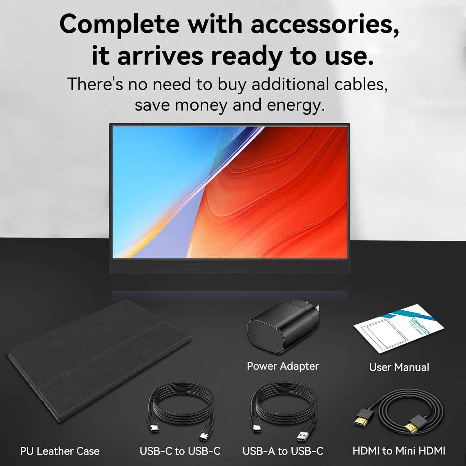15.6 Inch 2K QHD 120Hz Portable Gaming Monitor HDR Ultra Slim External Second Screen - Image 7