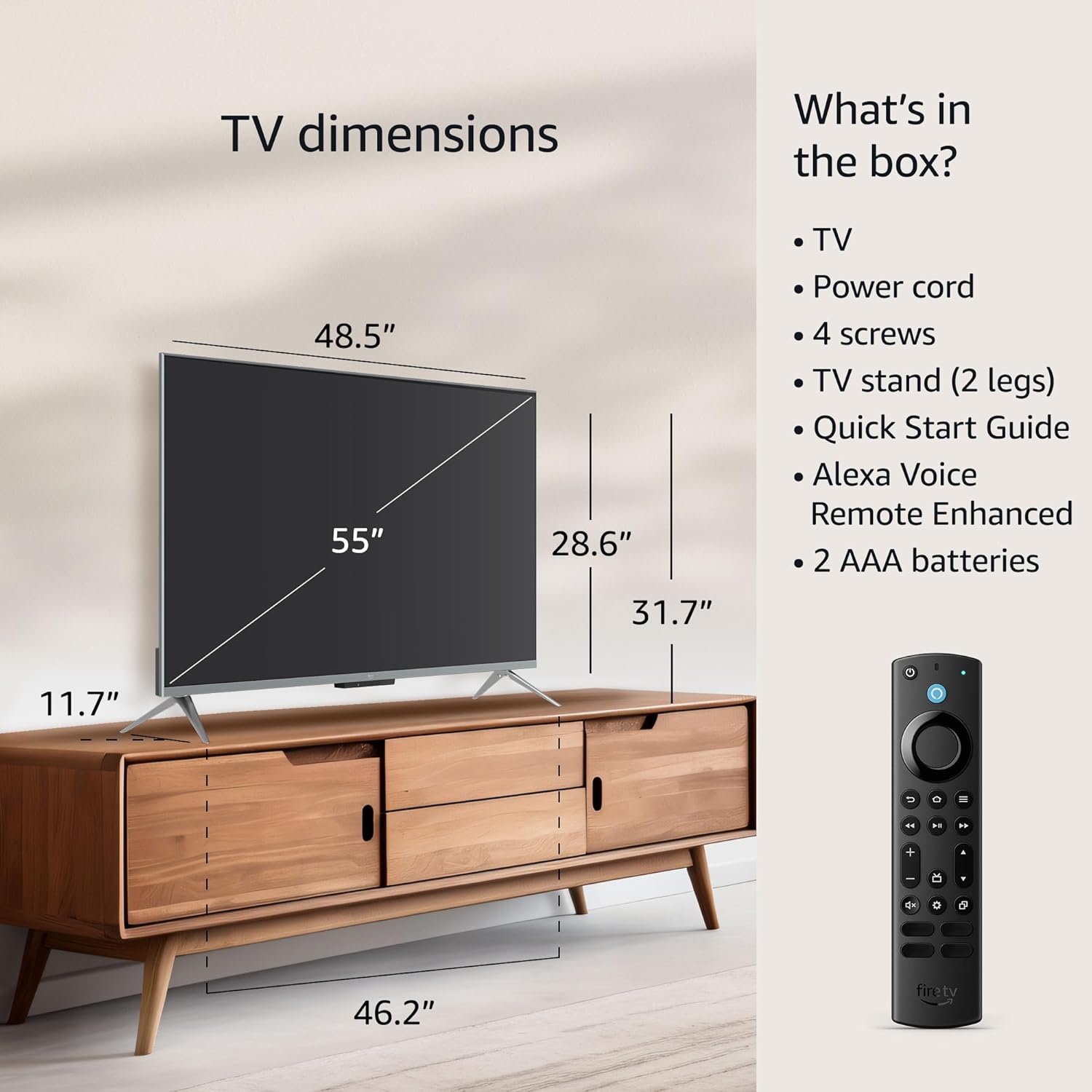 Amazon Fire TV 55 Inch Omni QLED 4K UHD Smart TV with Dolby Vision IQ and Hands-Free Alexa - Image 5