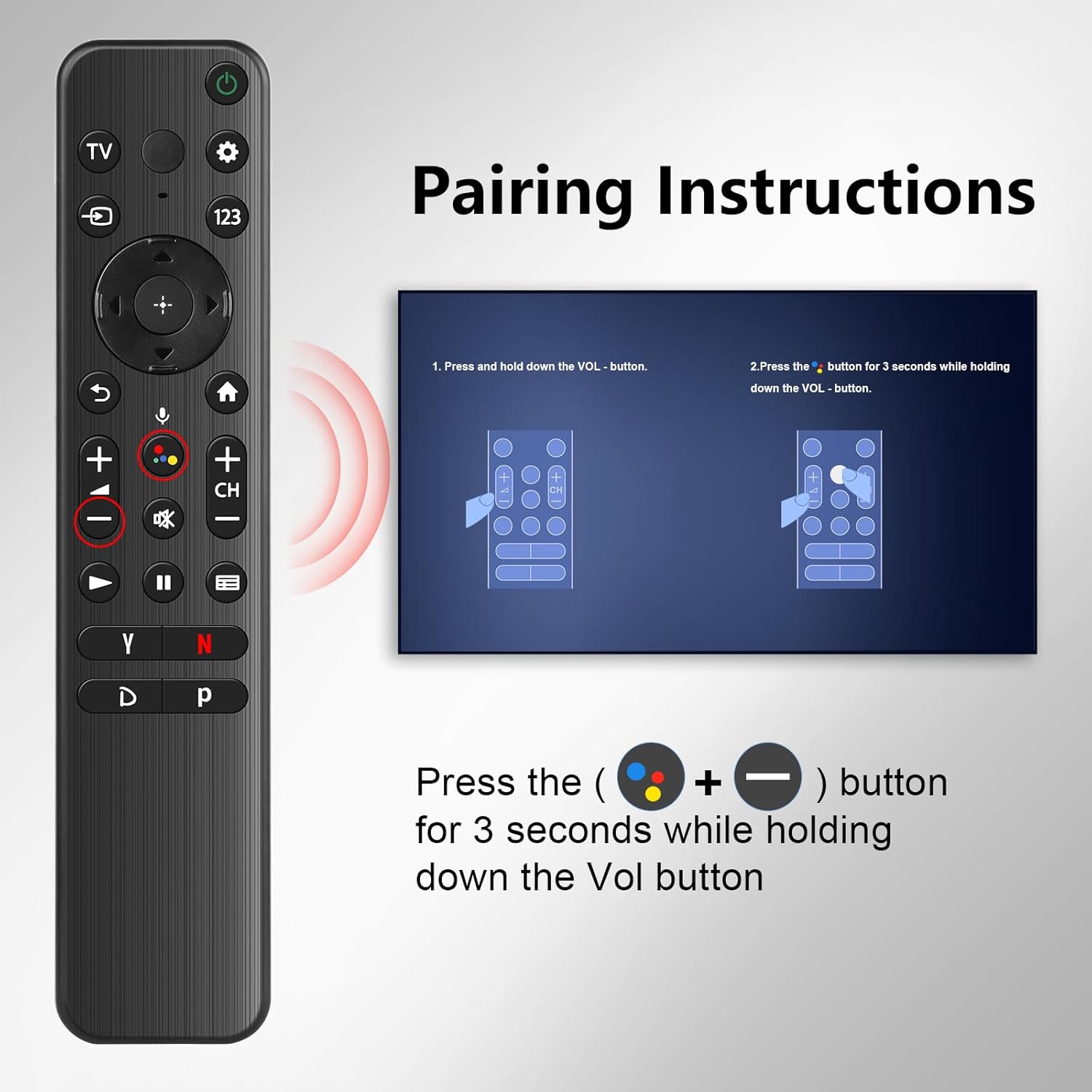 RMF-TX800U Replacement Voice Remote for Sony 4K 8K Bravia XR Smart TVs - New Condition - Image 6