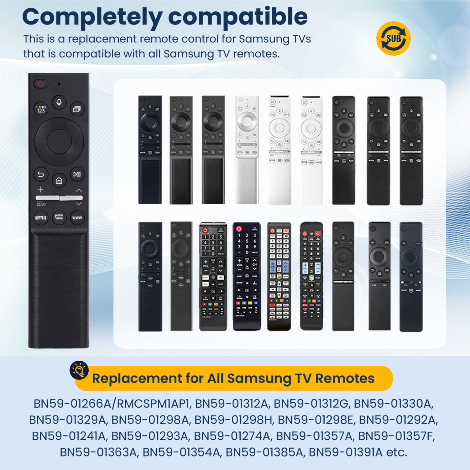 Samsung Smart TV Replacement Voice Remote Control for All Samsung Models - Image 4