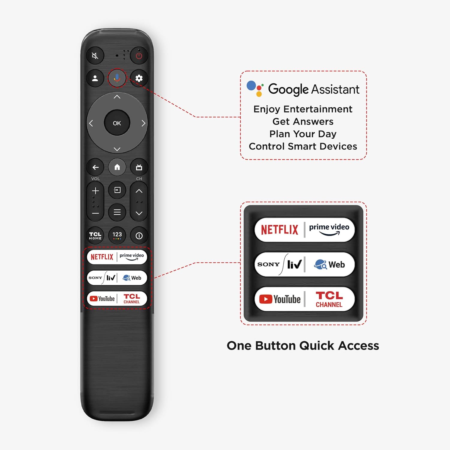 TCL 55 inch 4K QLED Smart Google TV Black 55C61B - Image 6