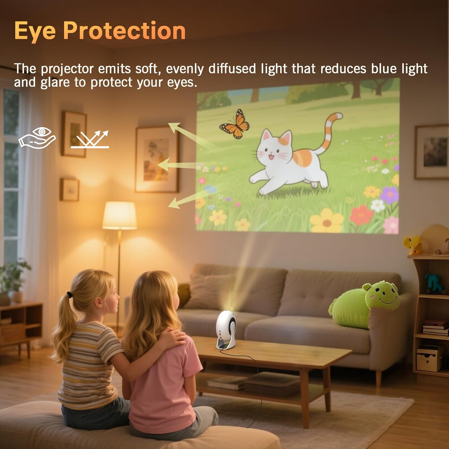 SkyLoop 200 Portable Mini Projector WiFi 6 Bluetooth 5.4 1080P Full HD Smart Home Cinema - Image 8