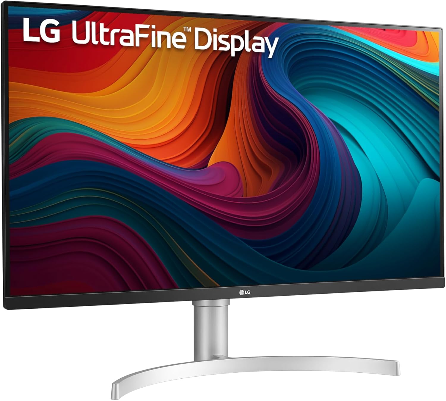 LG 32" UHD 4K Monitor IPS Display Silver/White - 3-Side Borderless Height Adjustable - Image 3