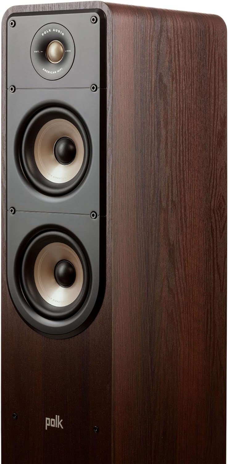 Polk Signature Elite ES50 Black Tower Speaker Hi-Res Audio Dolby Atmos DTS:X Compatible - Image 2