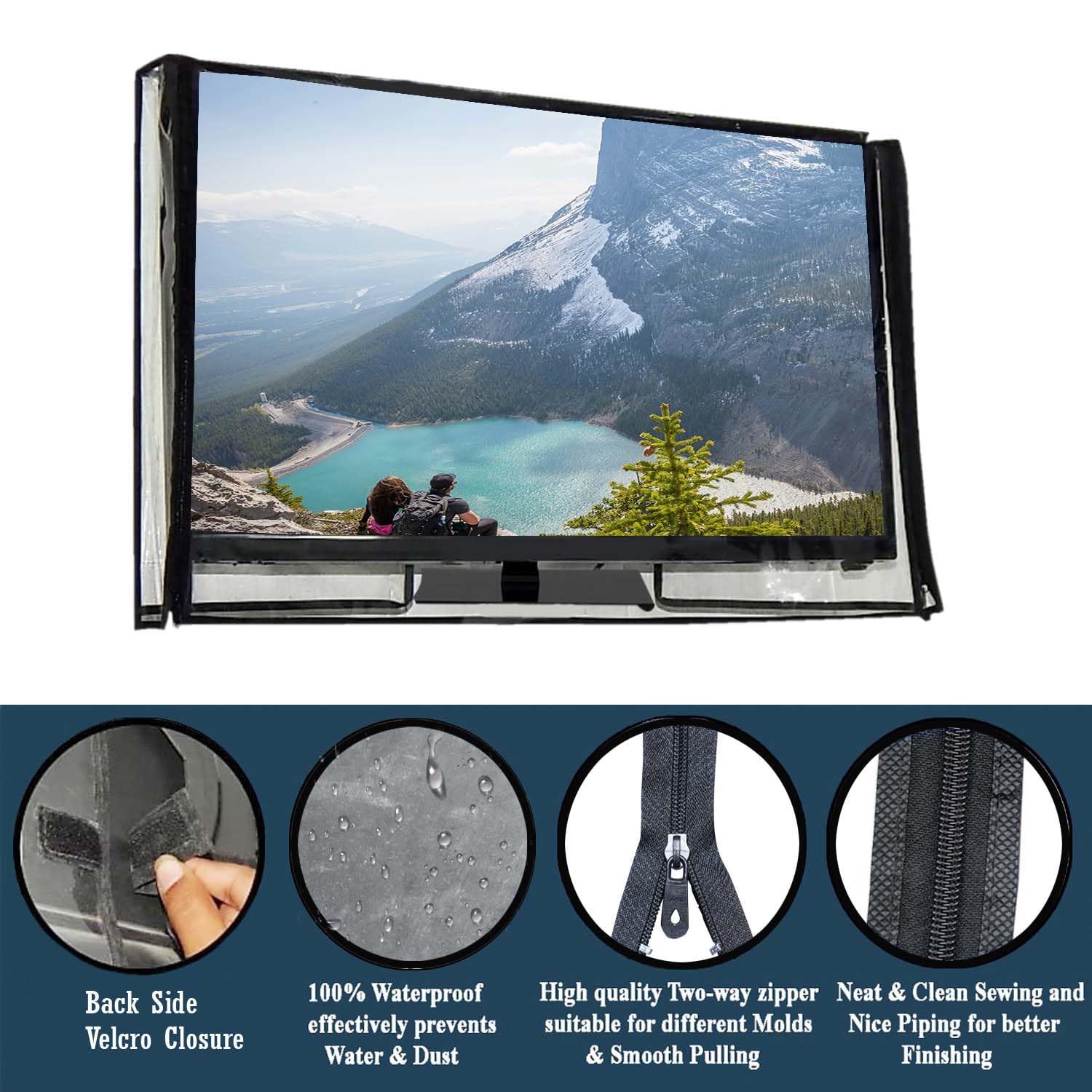 Great Fashion 24 Inch Smart LED LCD TV Cover Dustproof Protection Clear - Image 3