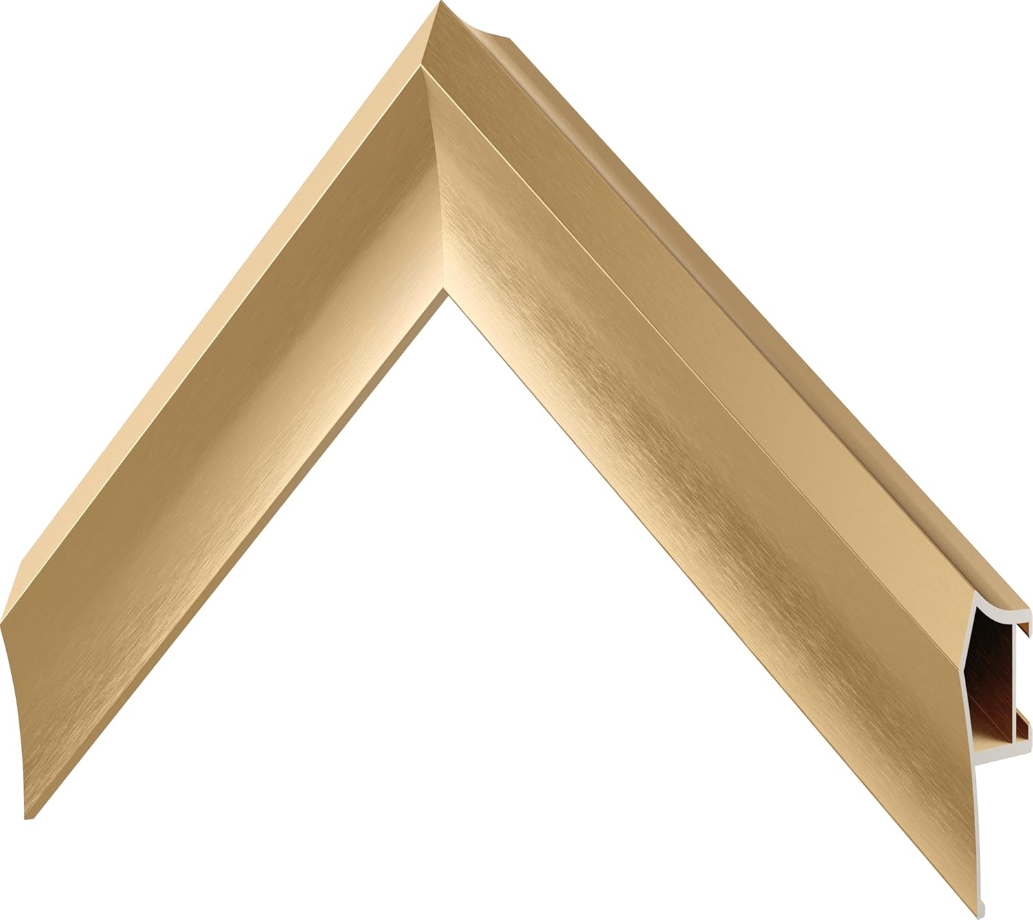 Deco TV Frames Alloy Prismatic Pale Gold Bezel 55 Inch for Samsung The Frame 2021-2025 Models - Image 6