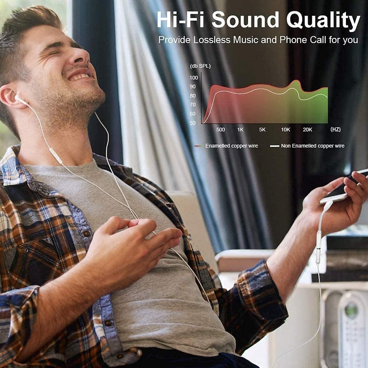 2 Pack MFi Certified Lightning to 3.5mm Headphone Jack Adapter for iPhone 14 to 6 Models - Image 5