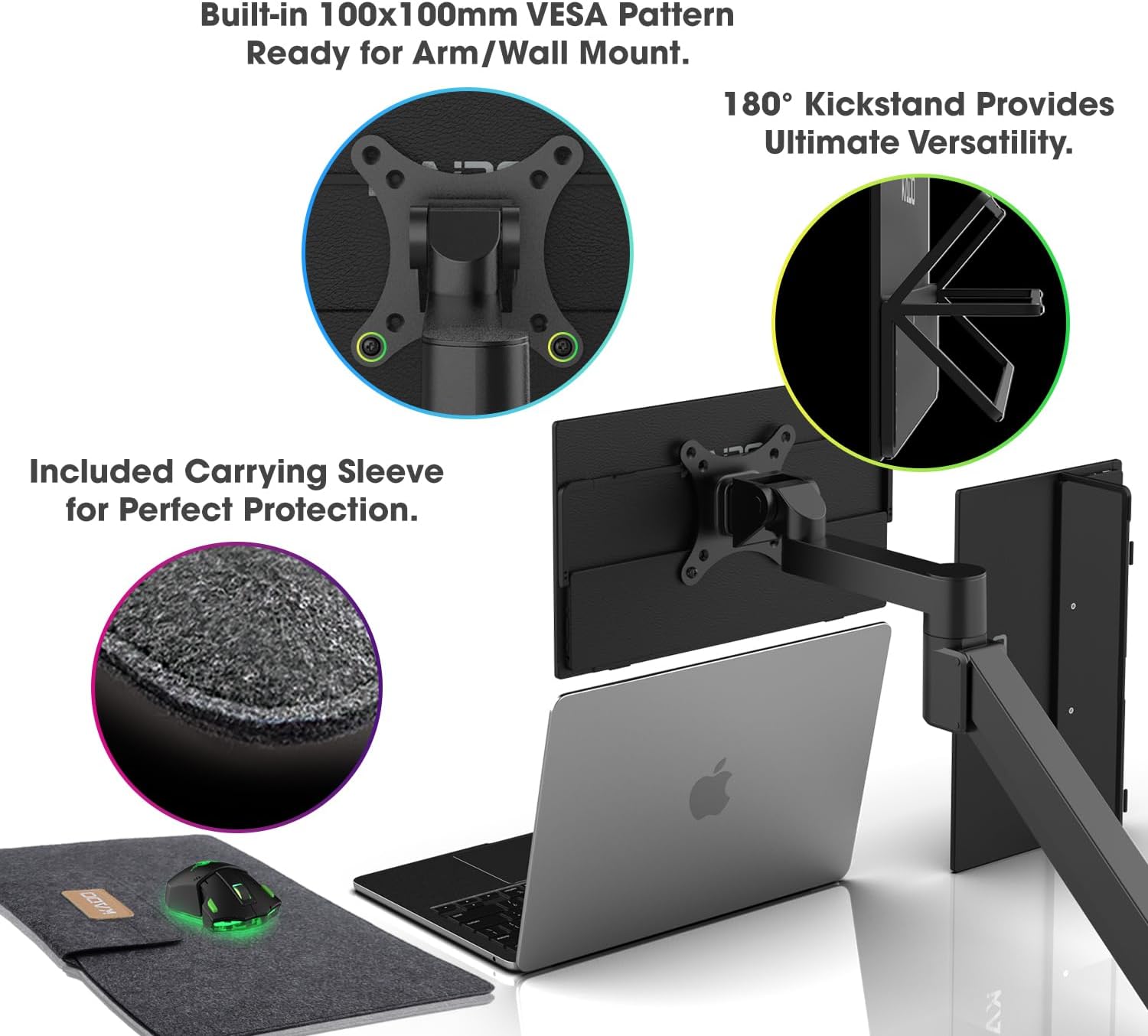 Kado 15.6" FHD 1080p Portable Gaming Monitor with Built-in Speakers, Ultra-Slim IPS Display, USB-C HDMI Connectivity - Image 5