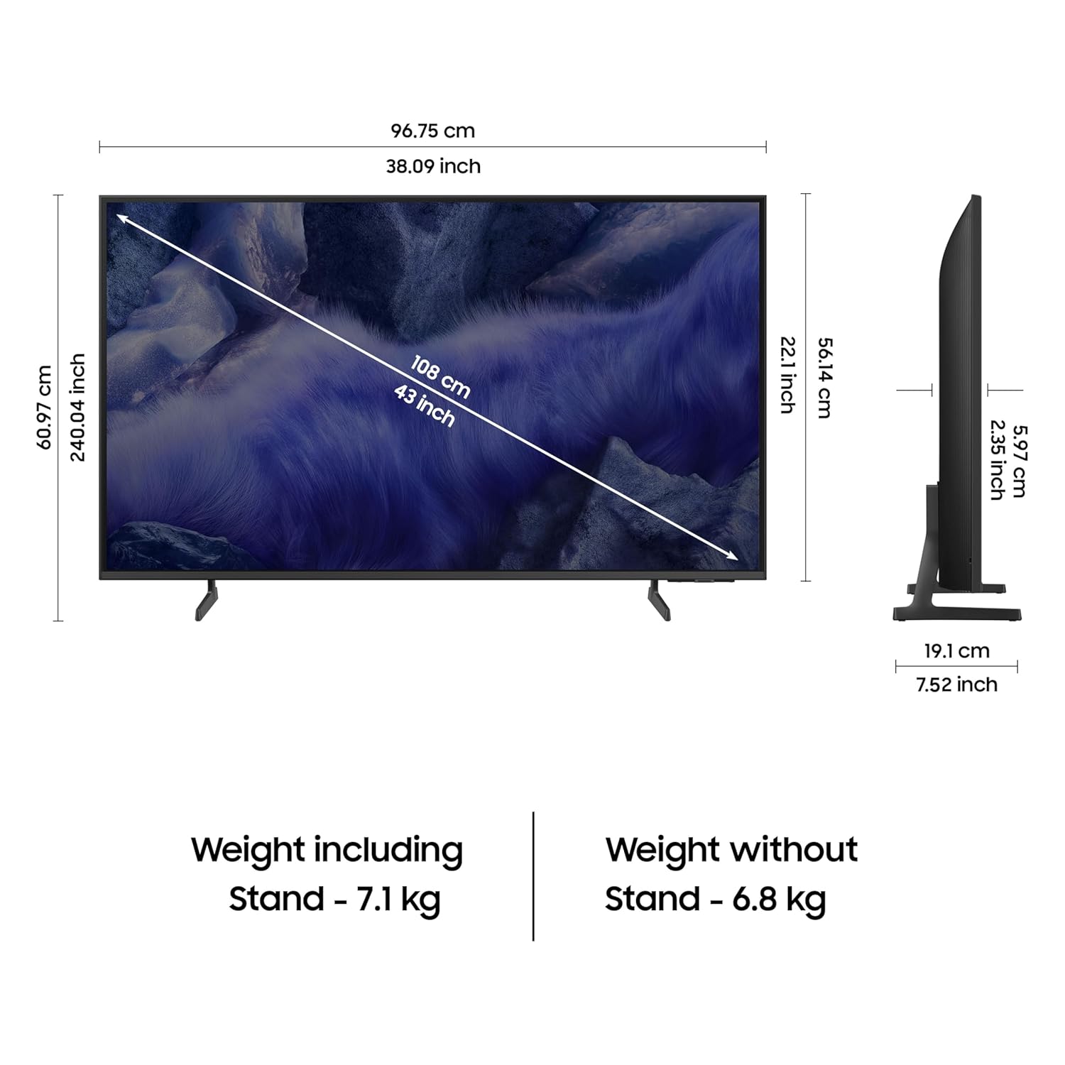 Samsung 43 inch Vision AI 4K Ultra HD Smart QLED TV QA43QEF1AULXL - Image 6