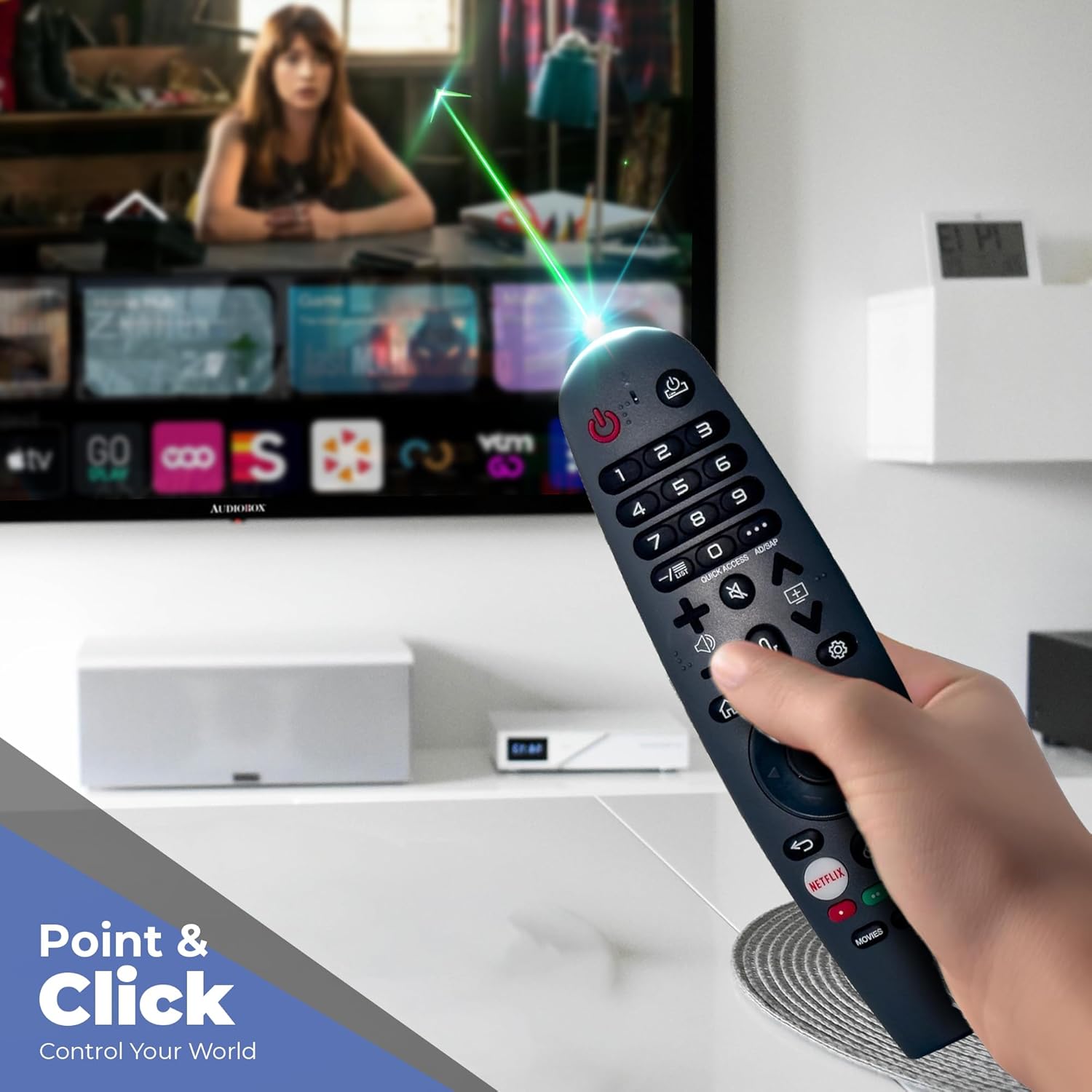 Audiobox 32-Inch HD LED Smart TV with Built-in DVD Player and Bluetooth Remote - Image 2