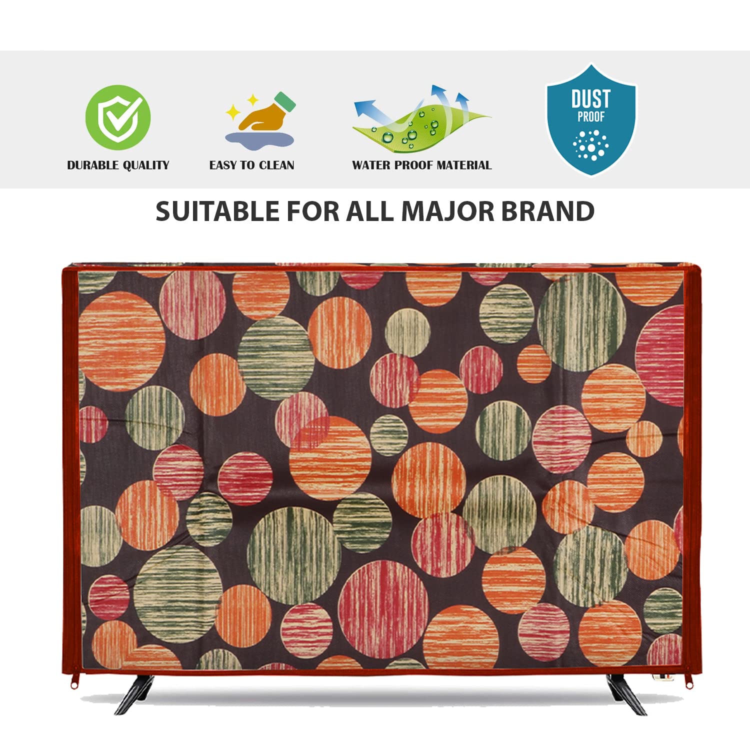E-Retailer 42 Inch Transparent LCD/LED TV Protector Cover with Zipper, Multi-Color, 39x3x24 Inches - Image 7