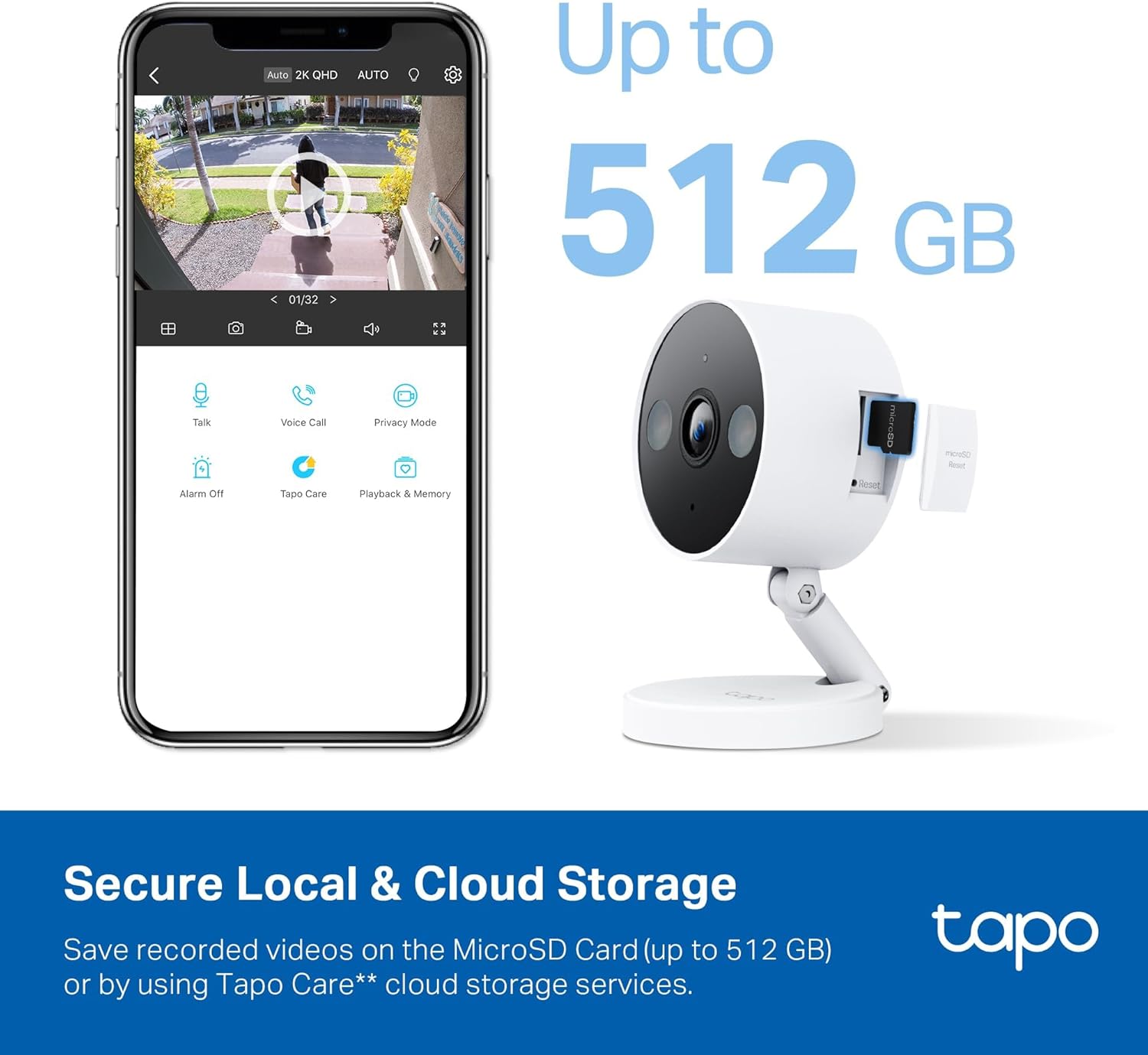 Tapo C120 2K QHD Indoor Outdoor Security Camera with Color Night Vision and Person Detection - Image 3