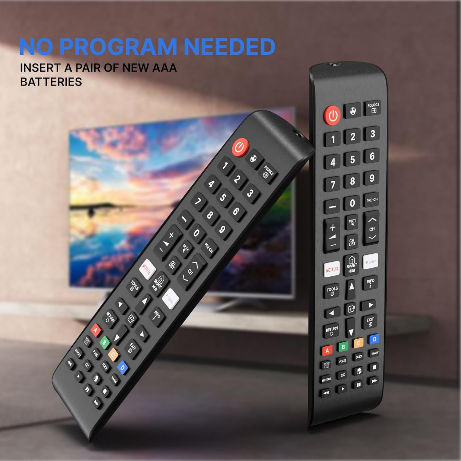 ZdalaMit Universal Replacement Remote for Samsung Smart Hub TVs LCD LED OLED QLED UHD HD 3D - Image 3