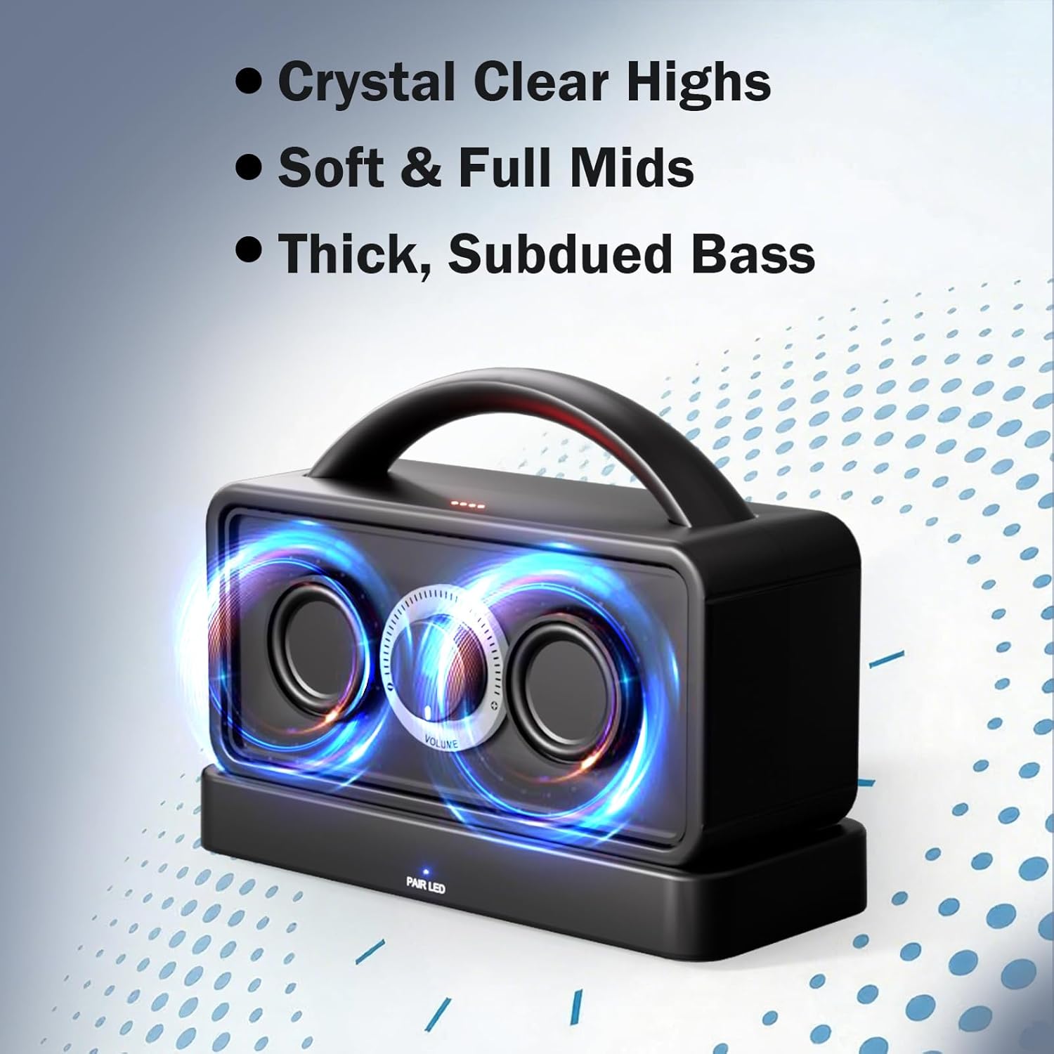 30-Hour Playtime 5.8GHz Wireless TV Speaker for Seniors 50ft Range with HDMI, Optical, AUX, USB, Coaxial Ports - Image 7