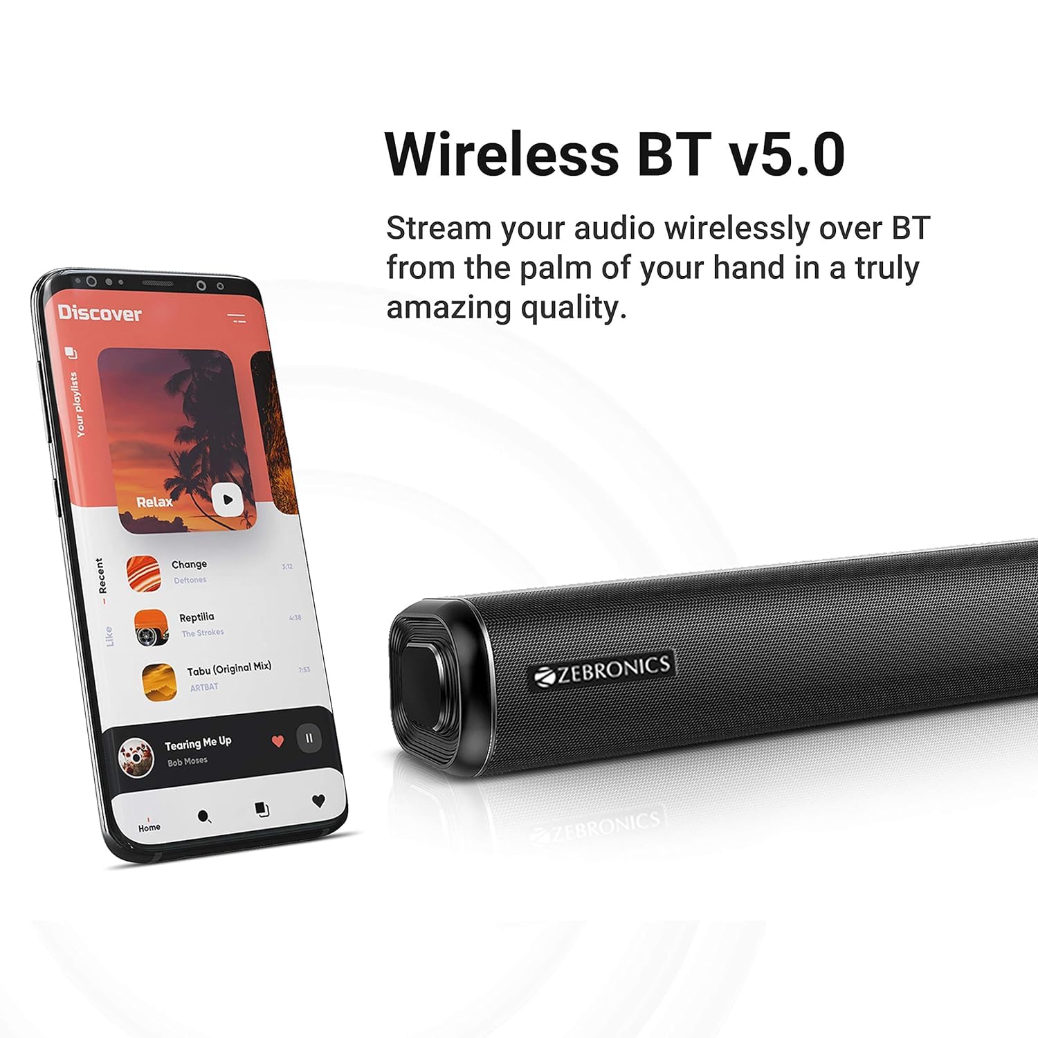 Zebronics ZEB-JUKE BAR 6000 DWS PRO 160W 2.1 Channel Bluetooth Home Theater Soundbar with Wireless Subwoofer and Wall Mount - Image 6