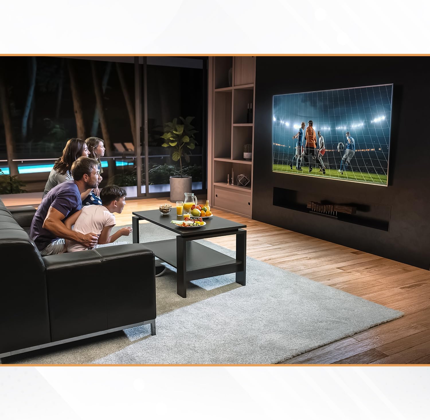 Ultra Slim 1.7 inch Low Profile TV Wall Mount Bracket 12 Degree Tilt for 65 inch Samsung WM65B LED Display - Image 6