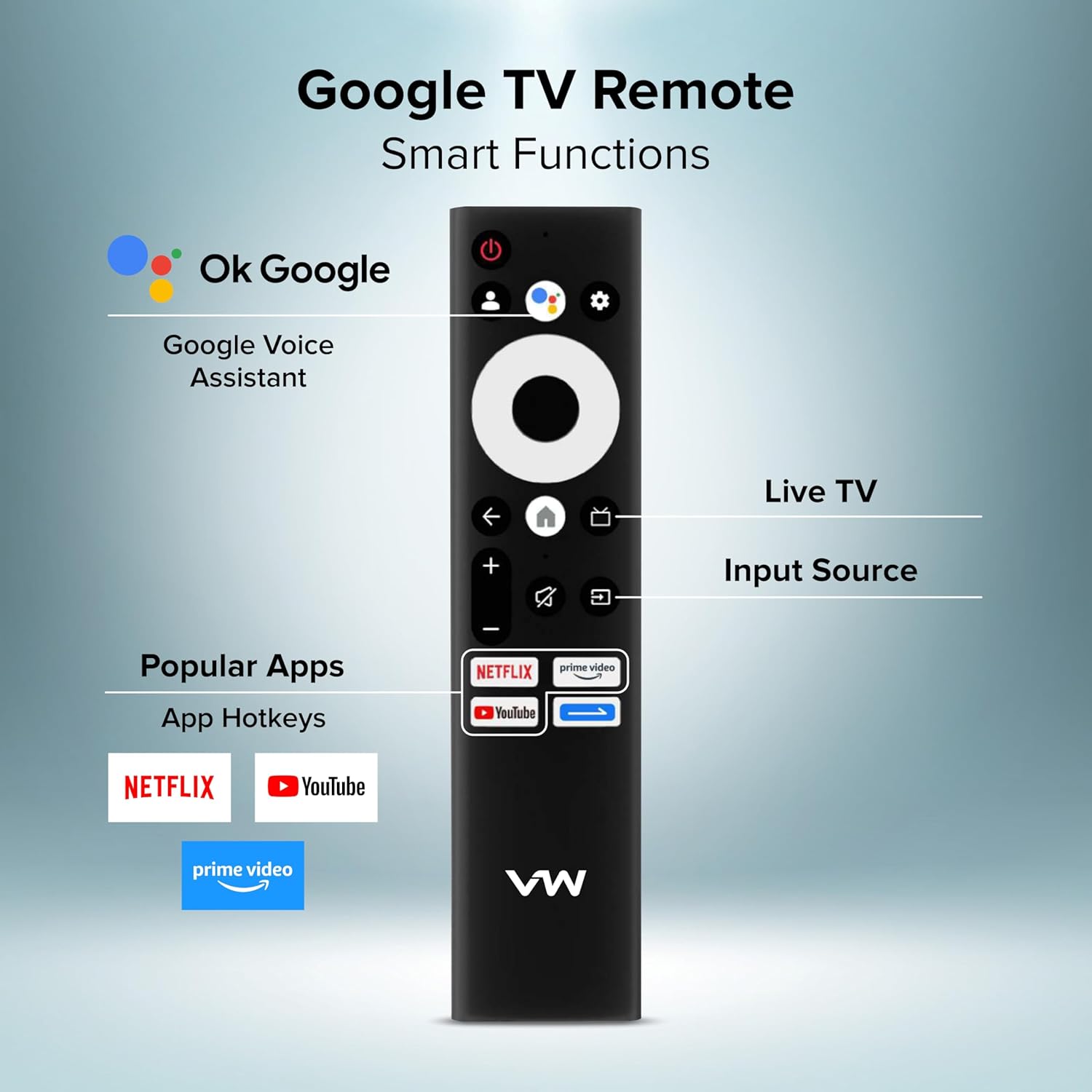VW 190cm 75 Inch GQ1 Pro Series 4K Ultra HD Smart QLED Google TV - Image 4