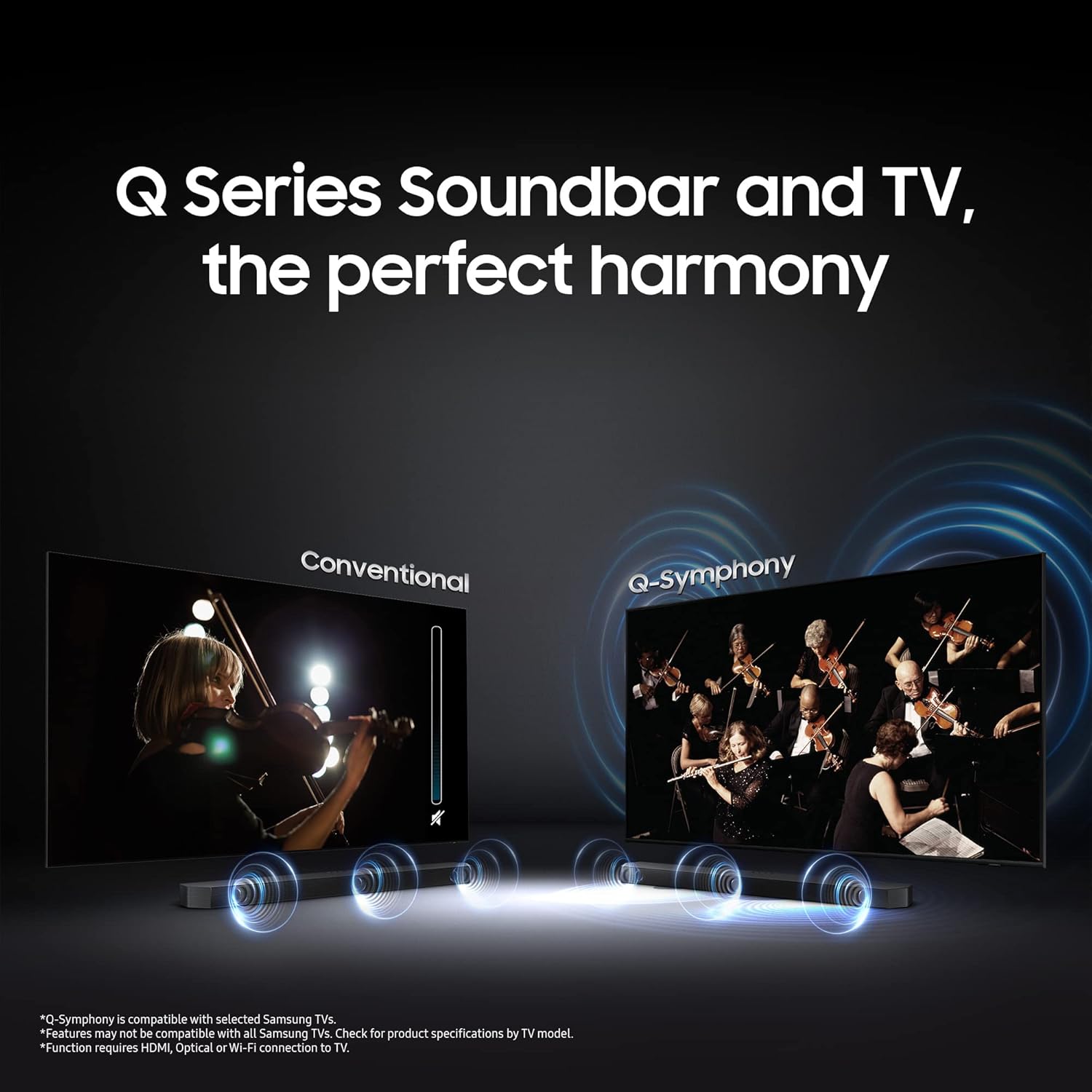 Samsung HW-Q600C XL 3.1.2 Channel Soundbar with Wireless Subwoofer, Dolby Atmos, Black - Image 7