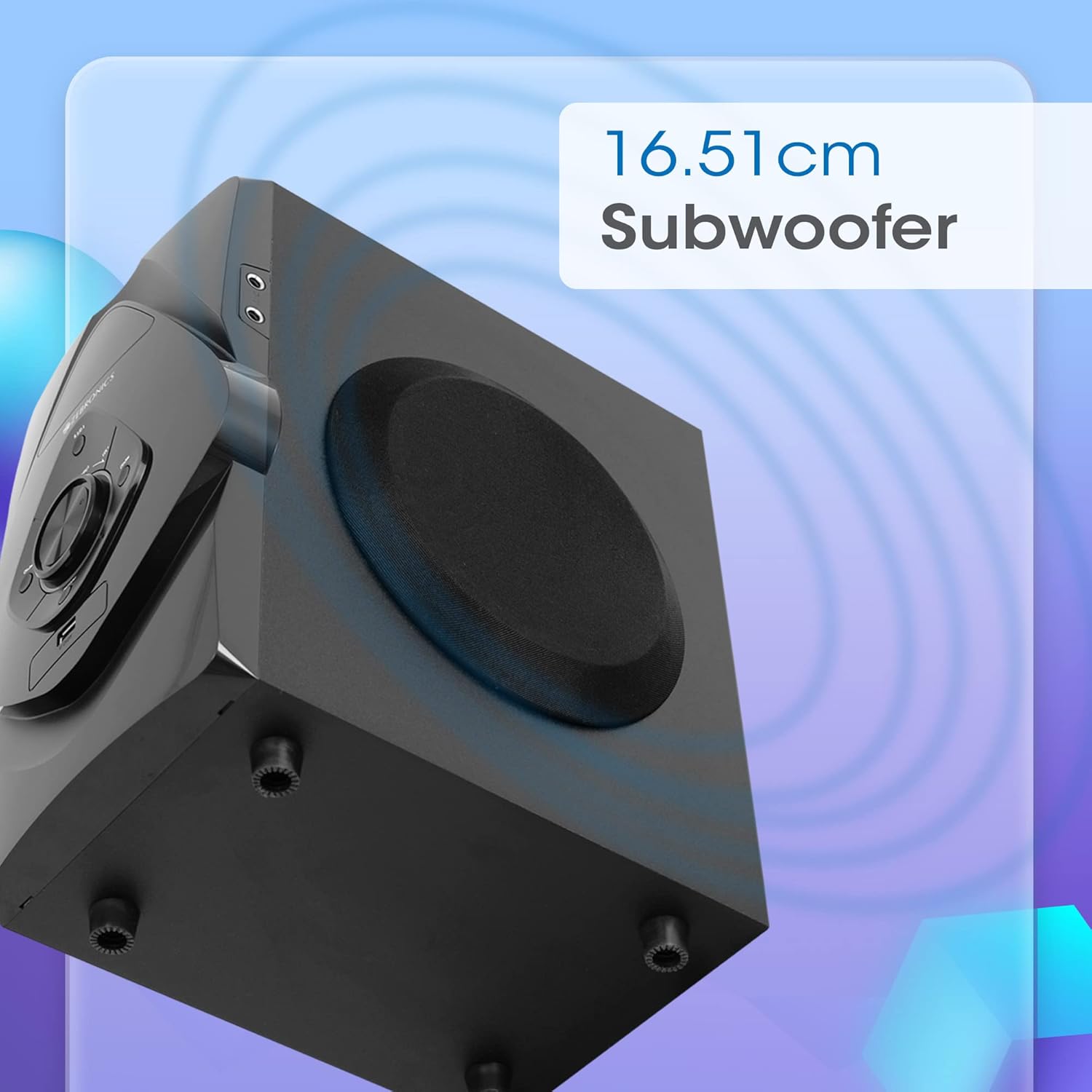 Zebronics BT8591RUCF 5.1 Channel 125W RMS Home Theater Speaker System with 6.5" Subwoofer and Bluetooth 5.0 - Image 3