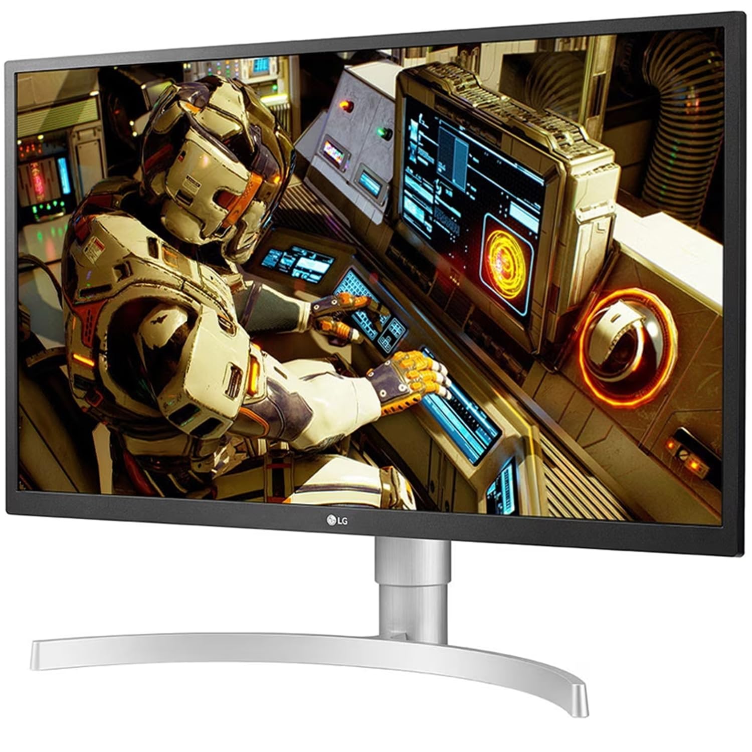 LG 27-Inch 4K UHD IPS HDR10 Monitor with Height Adjustable Stand White - Image 4