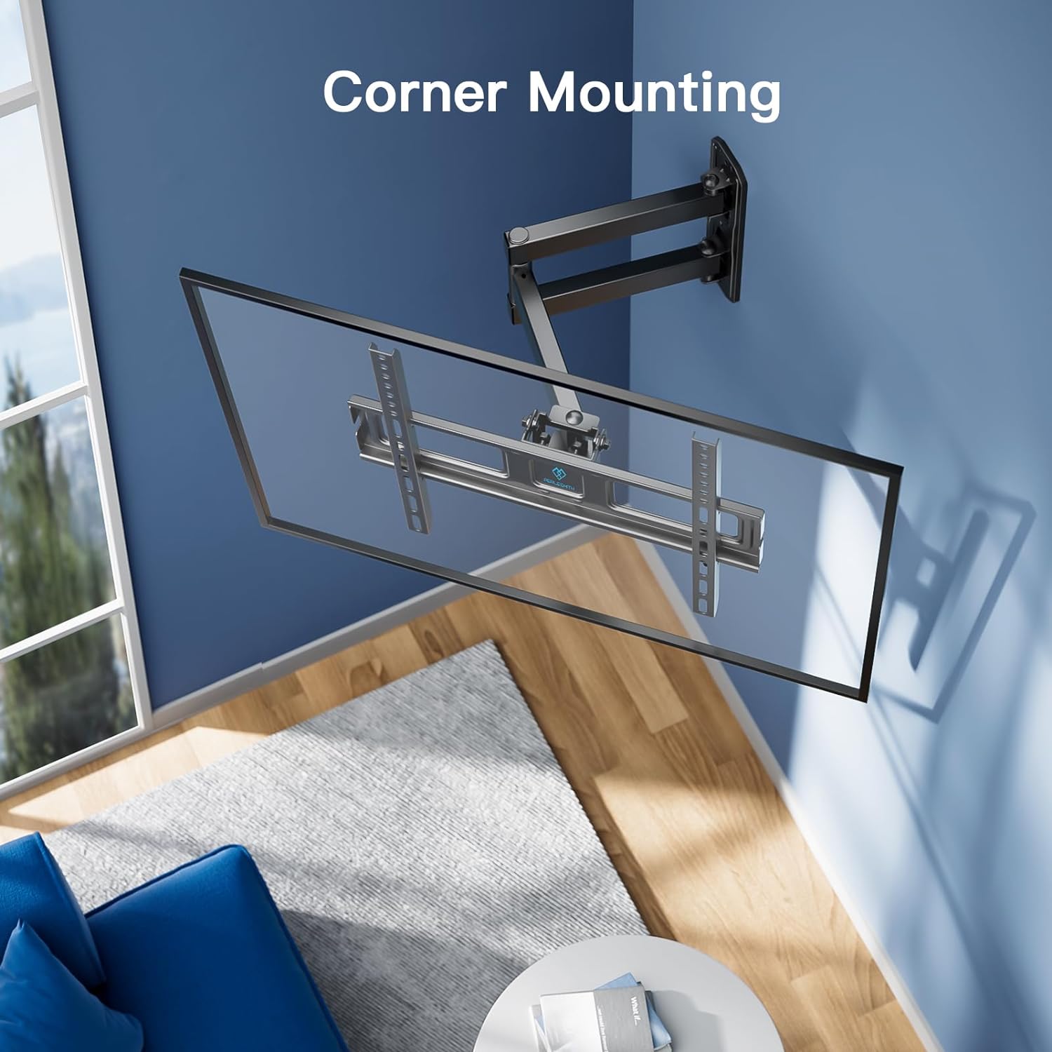 PERLESMITH Full Motion Articulating TV Wall Mount for 26-55 Inch TVs, Supports 70 lbs, Swivel Tilt Level Adjustment, Max VESA 400x400mm - Image 3