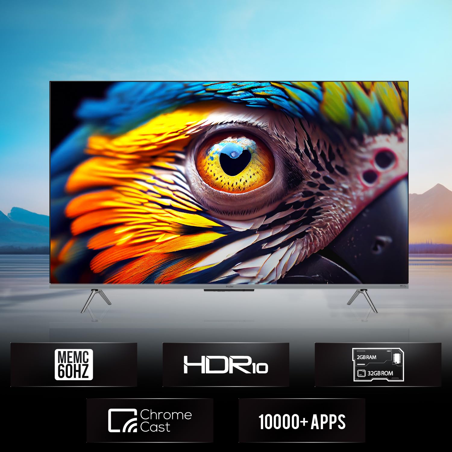 Haier 55-inch 4K UHD Smart Google TV Grey with Hands-Free Voice Control - Image 2