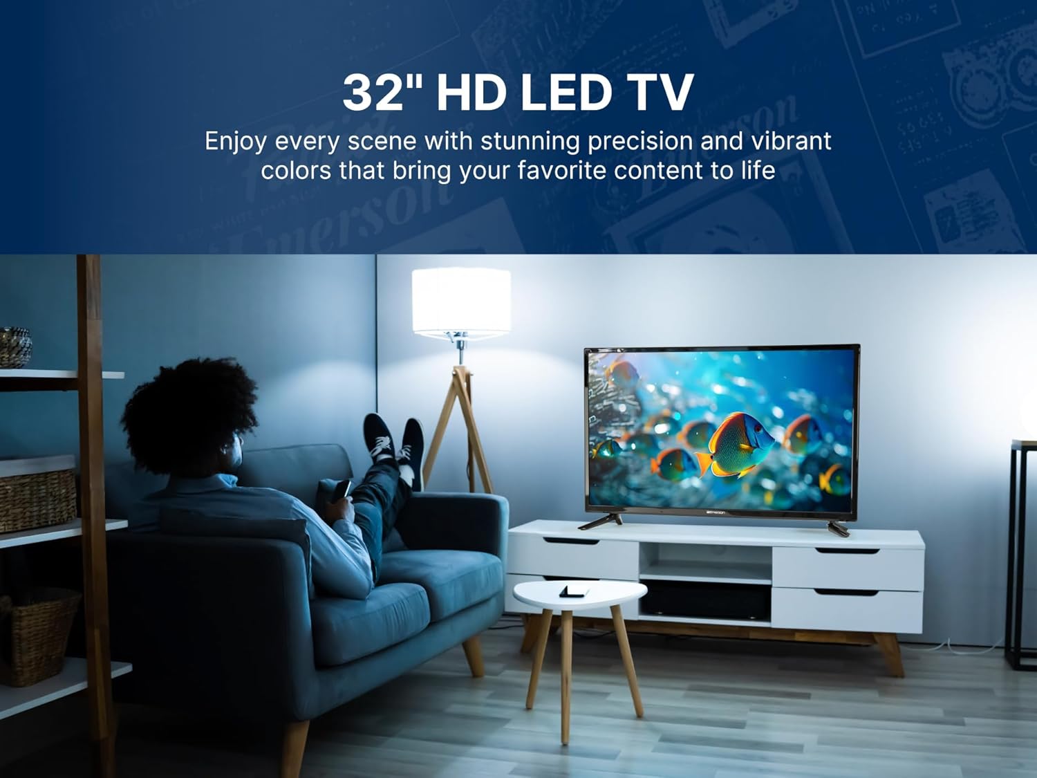 Emerson 32 Inch Full HD LED TV 720p HDMI USB Tuner Slim Energy Efficient - Image 3