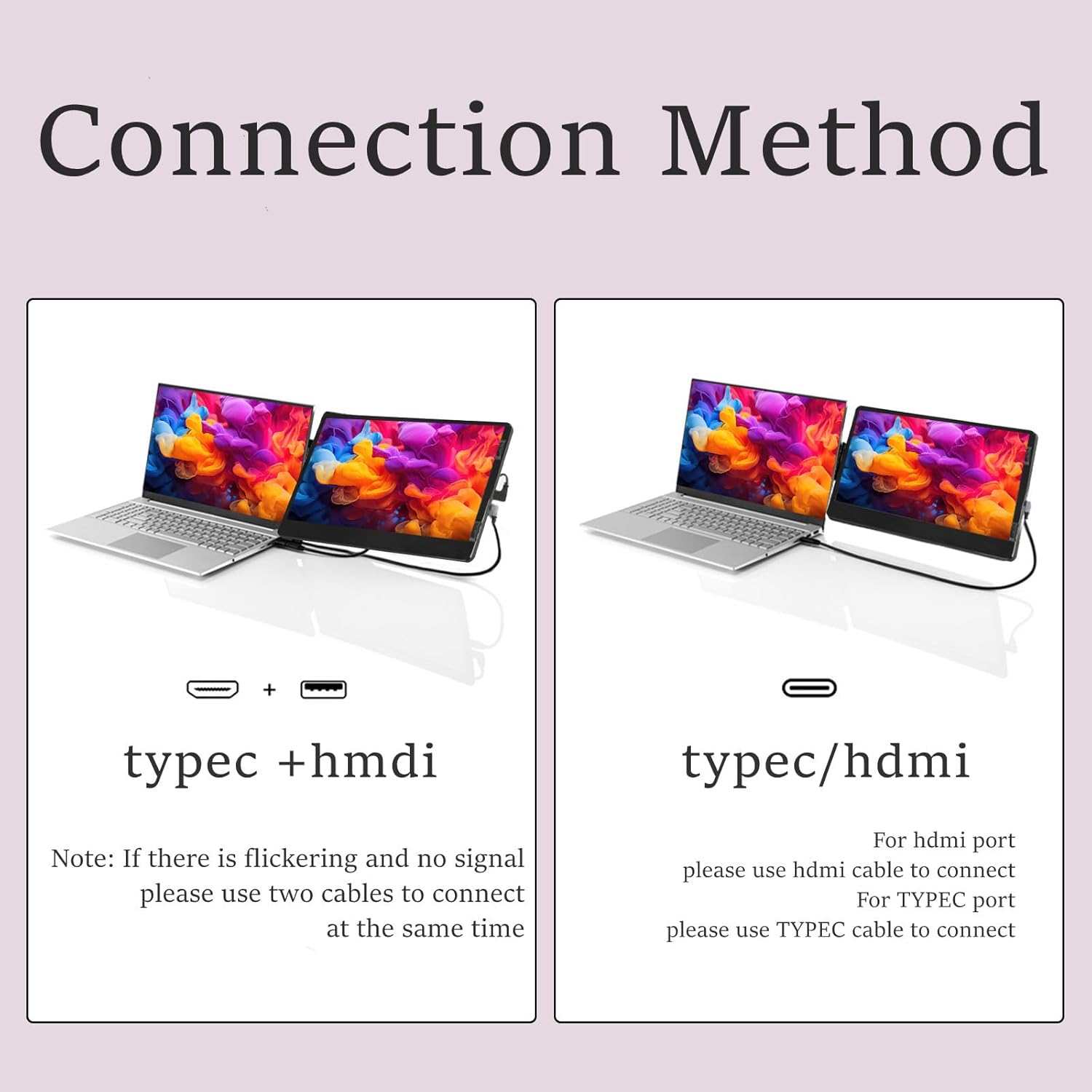 Naievear 14.1 inch FHD 1920x1080 Portable External Monitor Second Screen for Laptops and Smartphones - Image 7