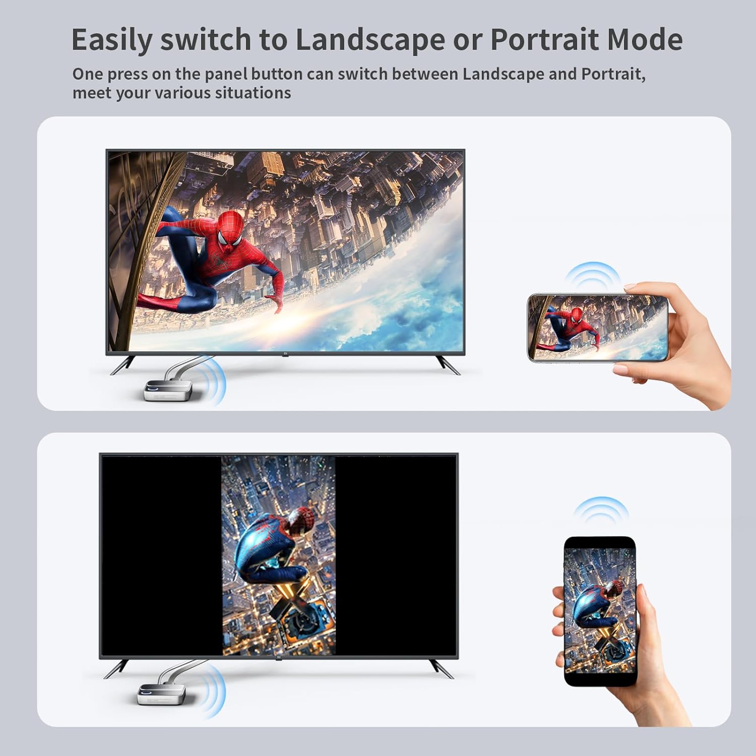 Unitek 4K Wireless HDMI Display Dongle Adapter Screen Mirroring Receiver 2.4G/5G for iOS Android Windows - Image 4