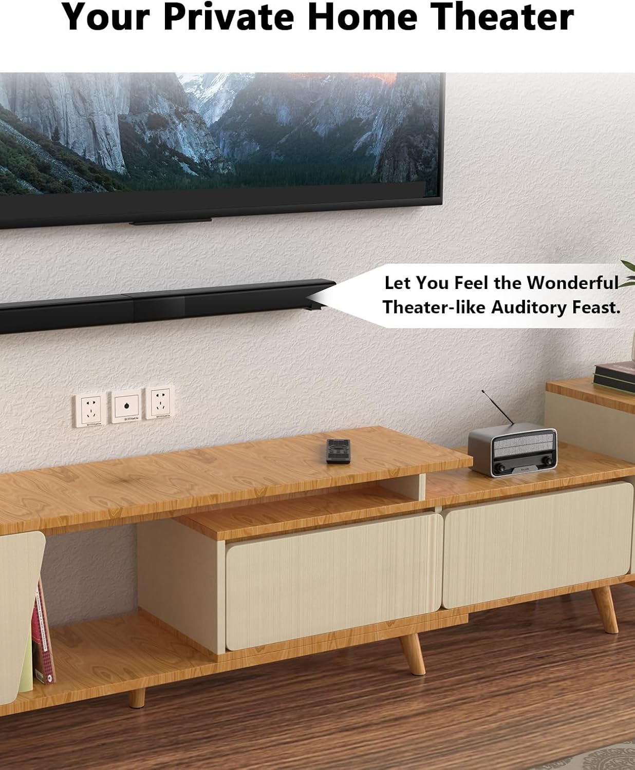 Adjustable Depth Soundbar Wall Mount Bracket, Holds 38 lbs, for Samsung Bose Vizio LG Sony JBL - Image 7