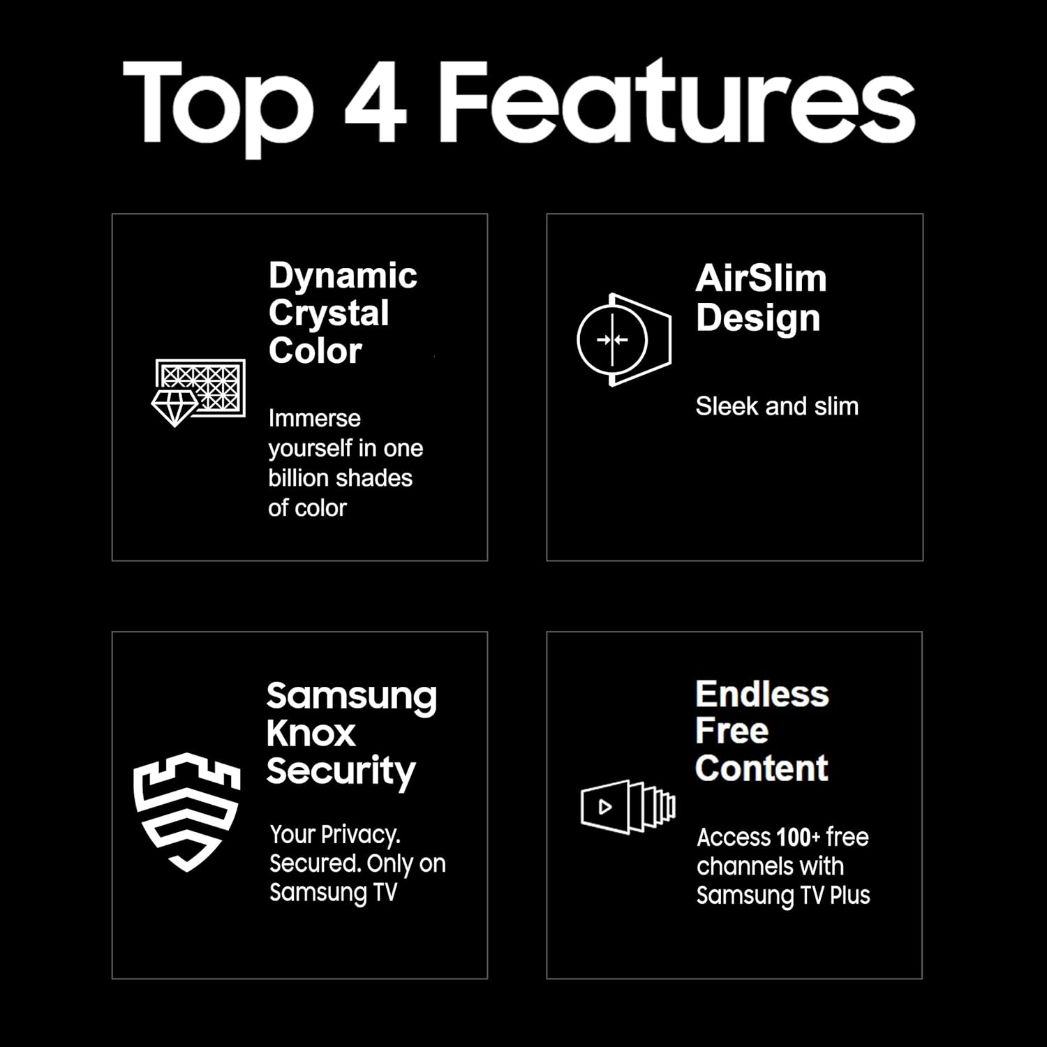 Samsung 55-inch Brighter Crystal 4K UHD Smart LED TV Titan Gray - Image 6