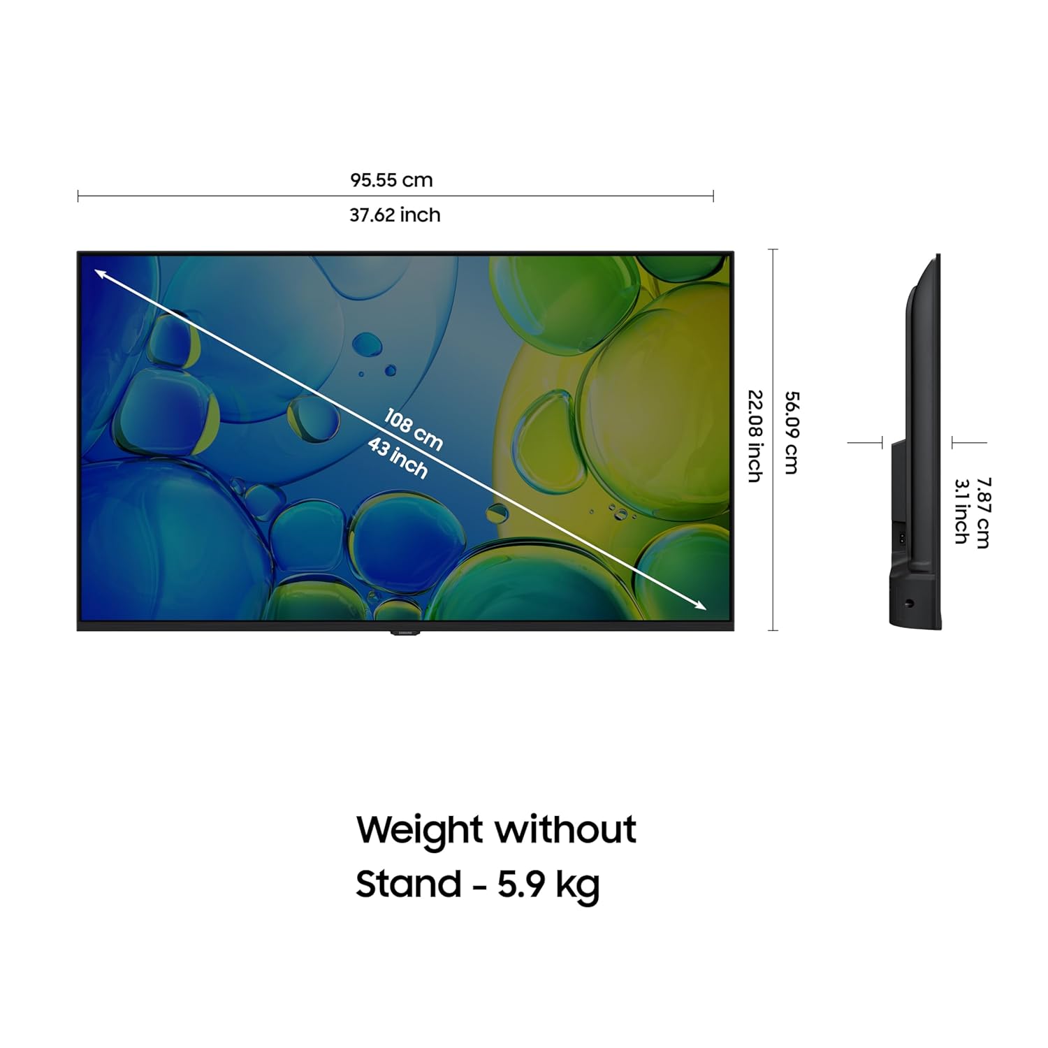 Samsung 43 Inch FHD Smart LED TV UA43F5550FUXXL Refurbished - Image 5