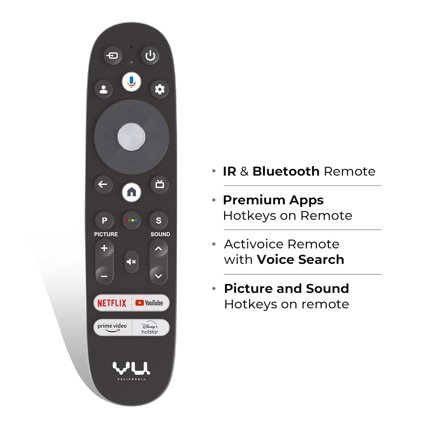 Vu 50 Inch Vibe Series QLED 4K Ultra HD Google TV Black - Image 6