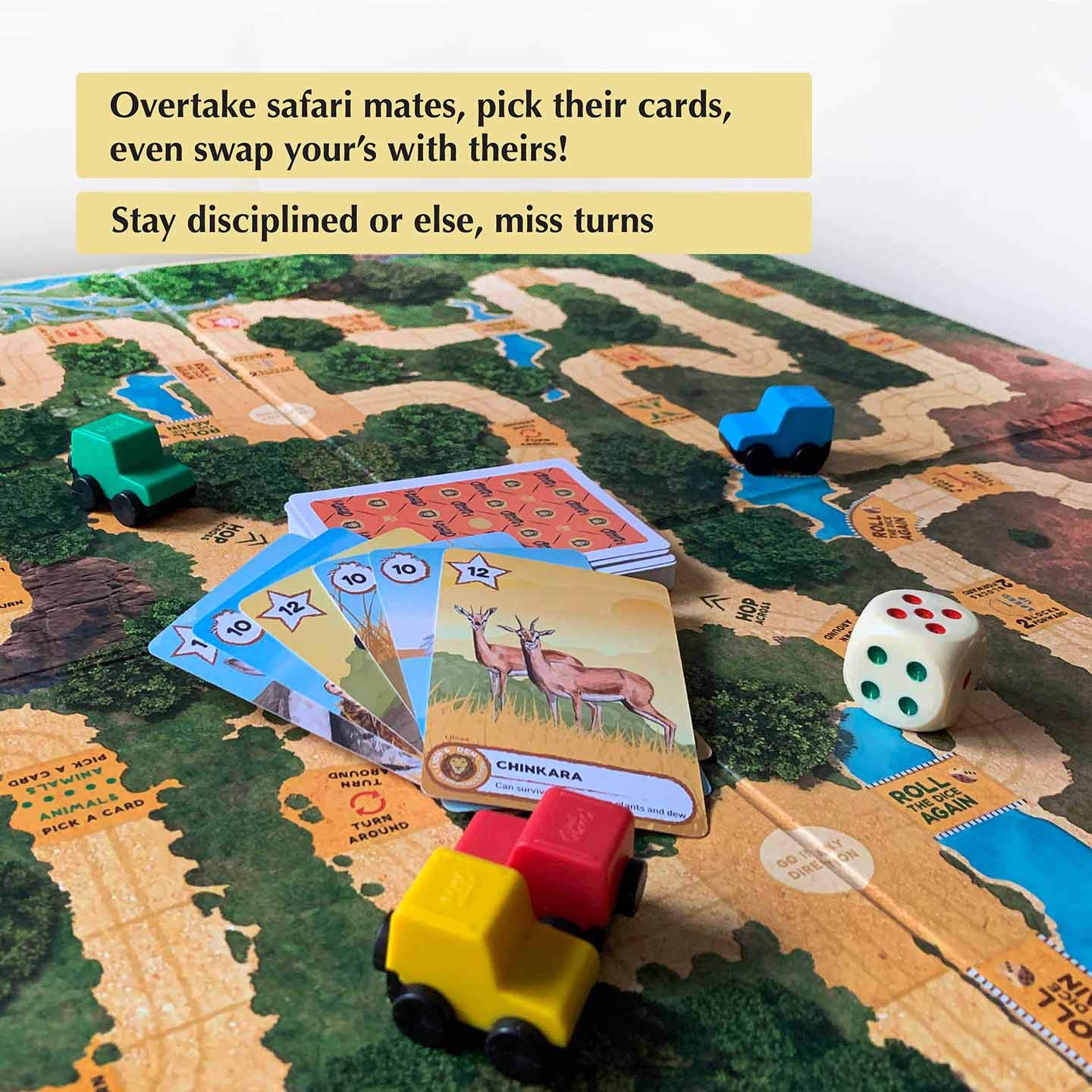 KAADOO Big Game Lion's Den Educational Adventure Safari Board Game for Kids 6+ 2-4 Players - Image 7