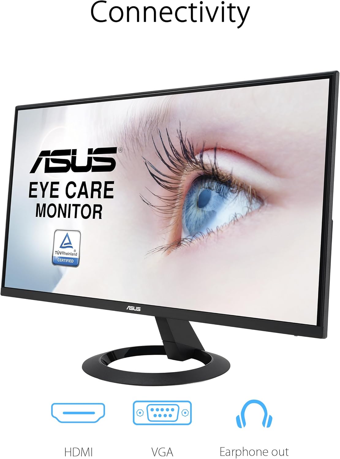 ASUS VZ22EHE 21.5 Inch Full HD 1080P IPS 75Hz Eye Care Monitor Black - Image 6