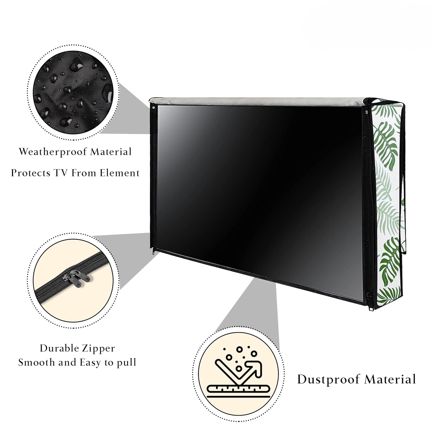 Star Weaves Dustproof TV Cover Protector for 32 Inch TCL (32S5500AF) LED TVs Design 174 - Image 3