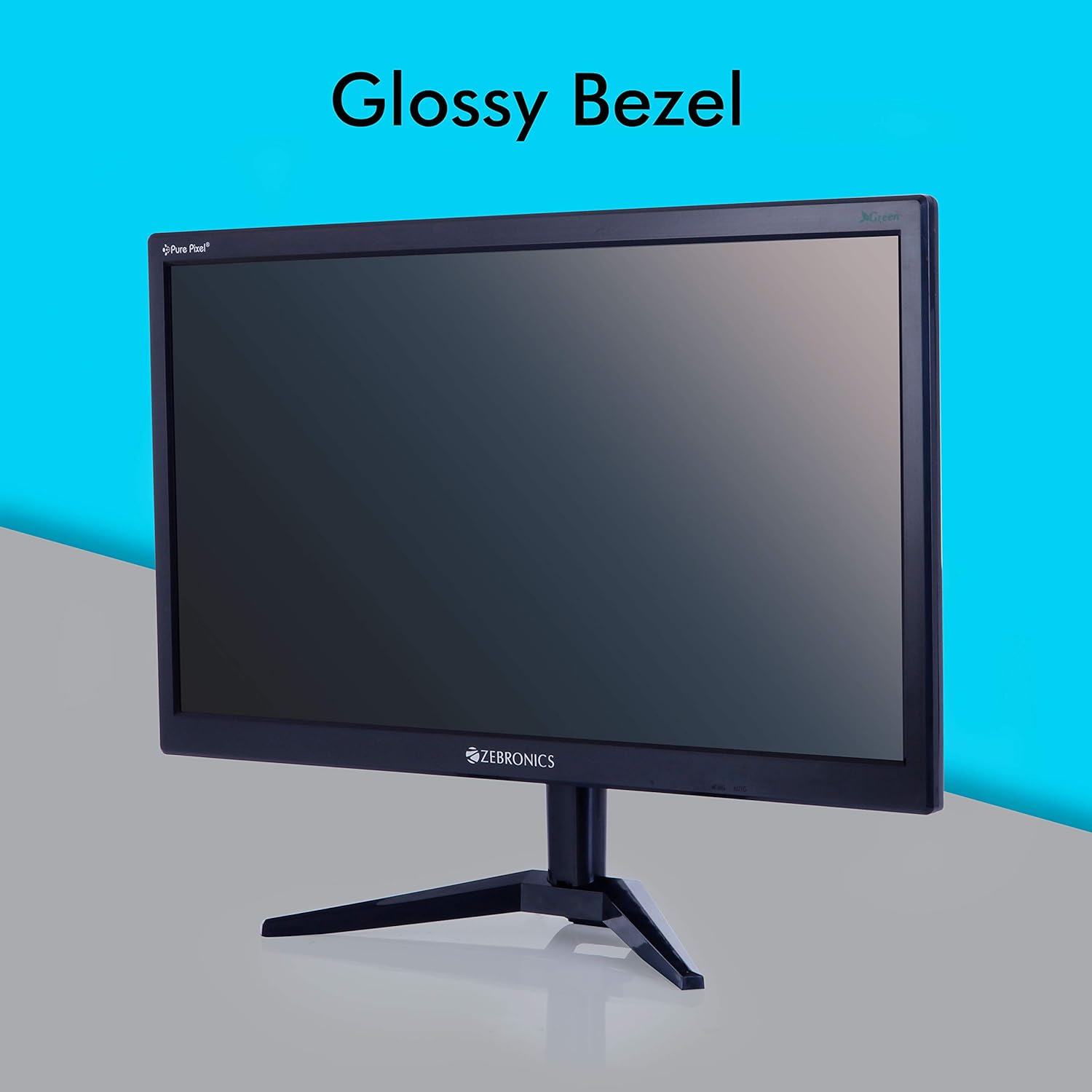 Zebronics 18.5 Inch HD Slim Monitor Anti Glare Plug and Play Built-in Power Supply VGA Wall Mount - Image 2