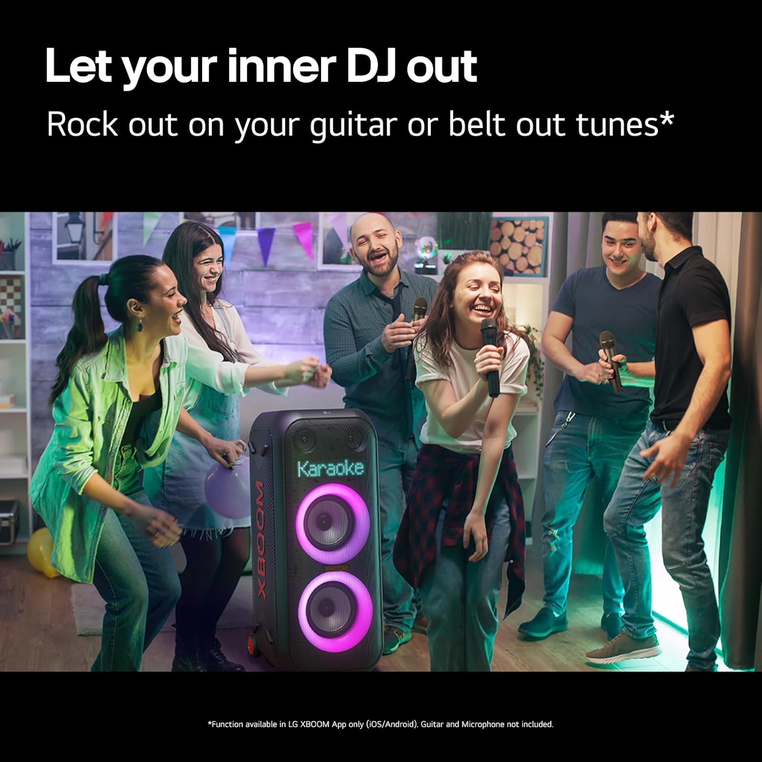 LG XBOOM XL9T Portable Bluetooth Party Speaker with Dynamic Pixel LED Lighting 100W - Image 12