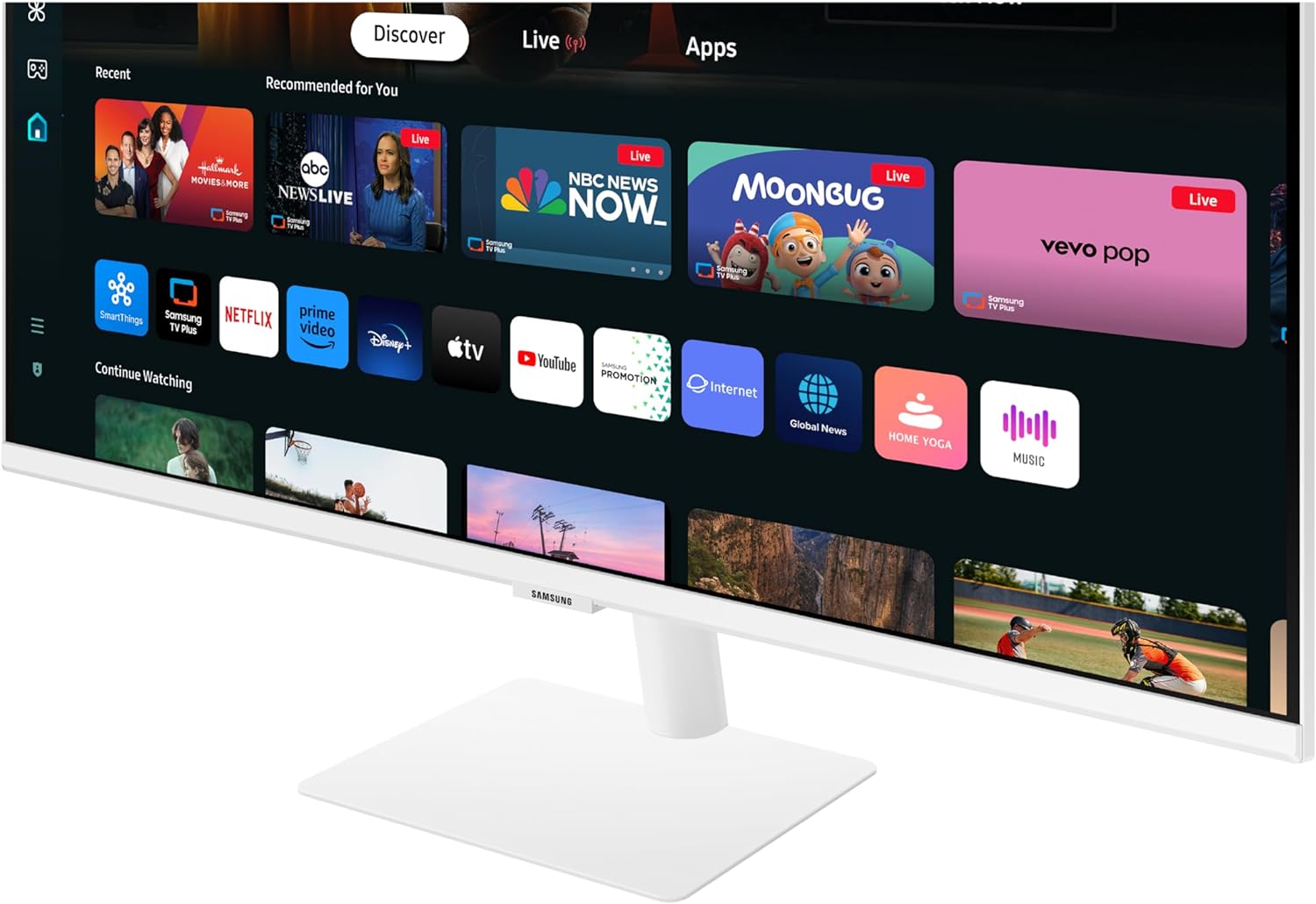 Samsung 32-Inch M7 Series 4K UHD Smart Monitor with Built-in TV, White, 2024 Model - Image 11