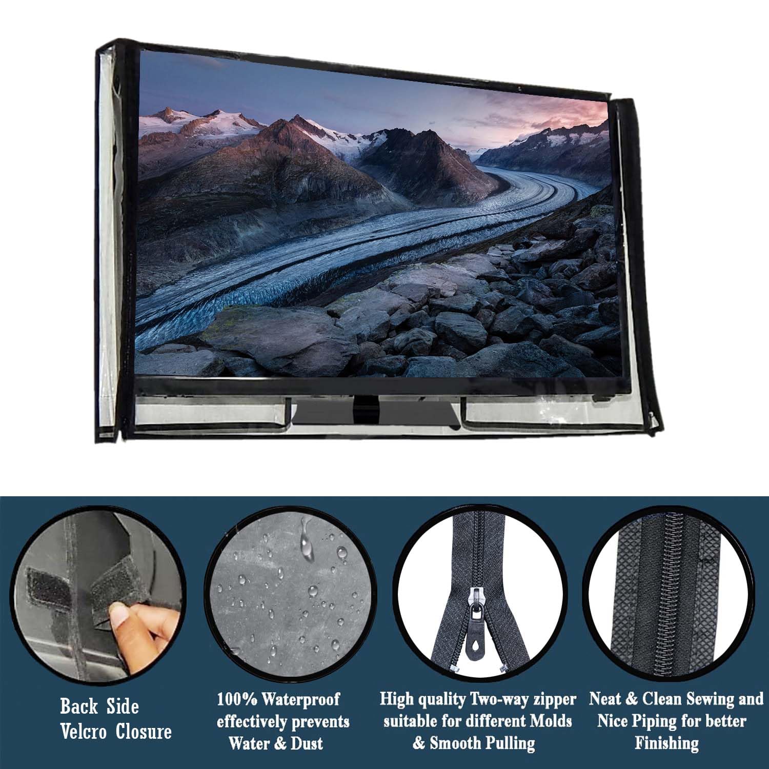 Great Fashion 24 Inch LED LCD TV Cover 2 Layer Dust Proof Smart - Image 3
