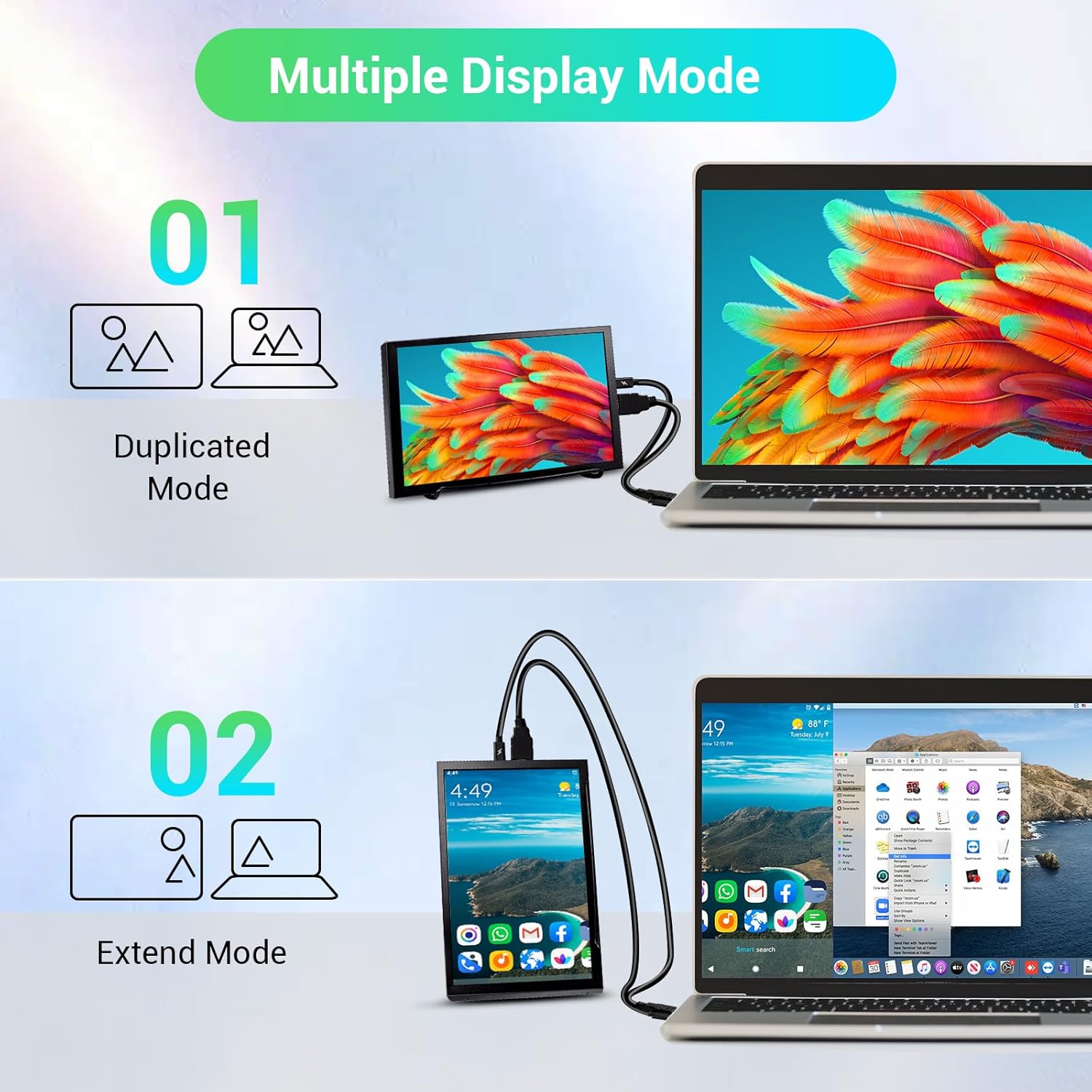 VIEWMEI 8 Inch Mini LCD Monitor 1280x800 Portable HDMI Screen for PC Laptops Raspberry Pi Game Consoles - Image 5