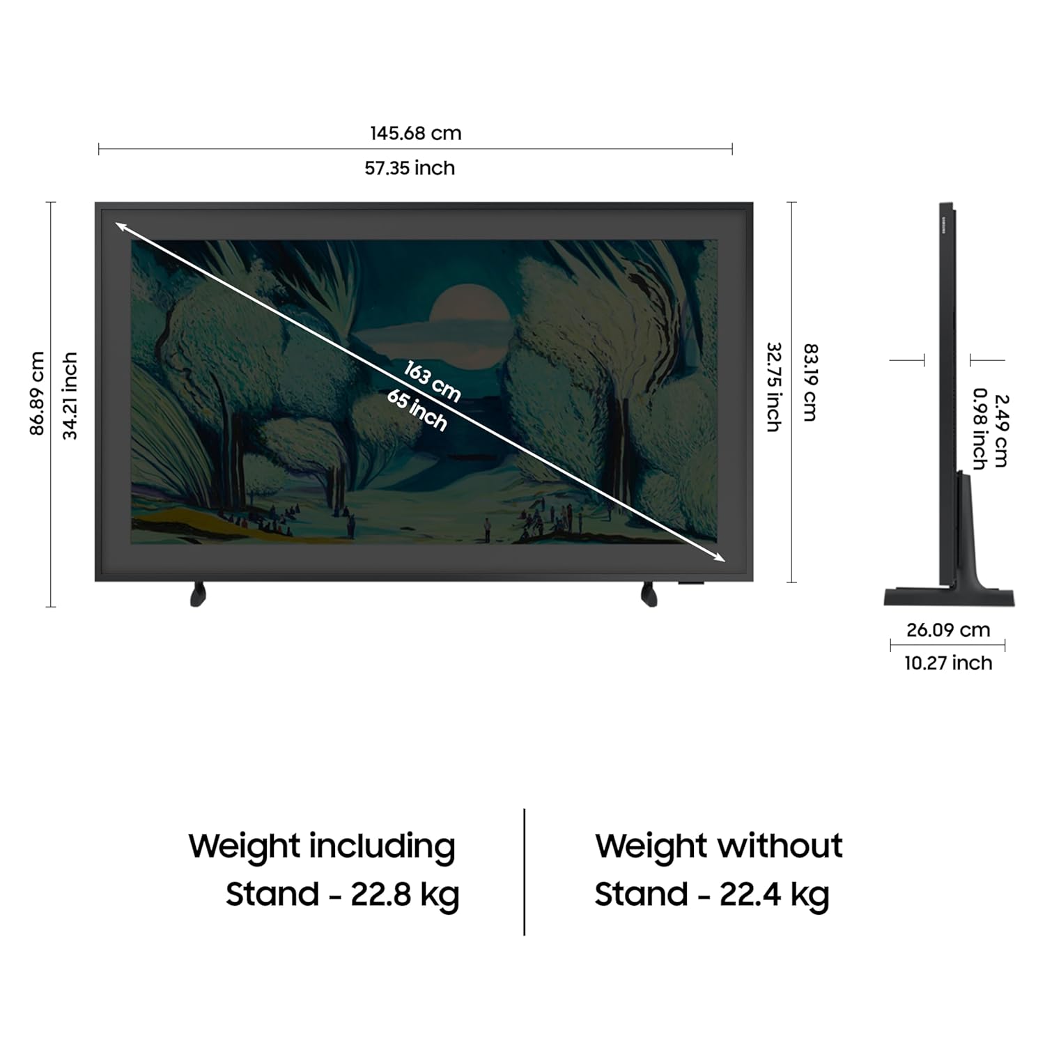 Samsung 65 Inch The Frame Series QLED 4K Ultra HD Smart TV QA65LS03FAULXL New - Image 5