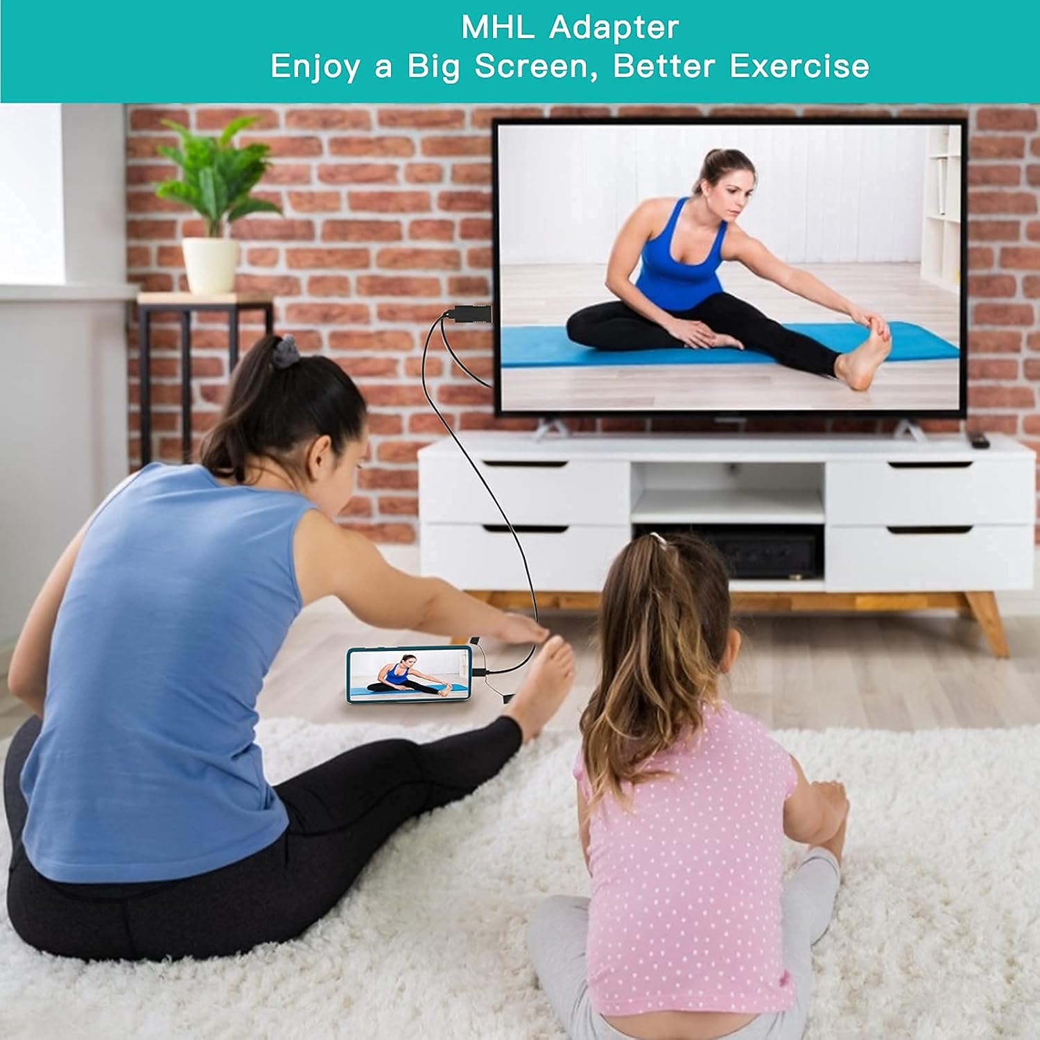 1080P Smartphone to TV Mirroring Adapter HDMI Projection Cable - Image 6