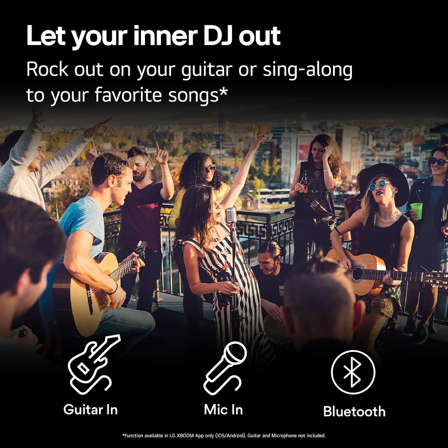LG XBOOM XL9T Portable Bluetooth Party Speaker with Dynamic Pixel LED Lighting 100W - Image 6