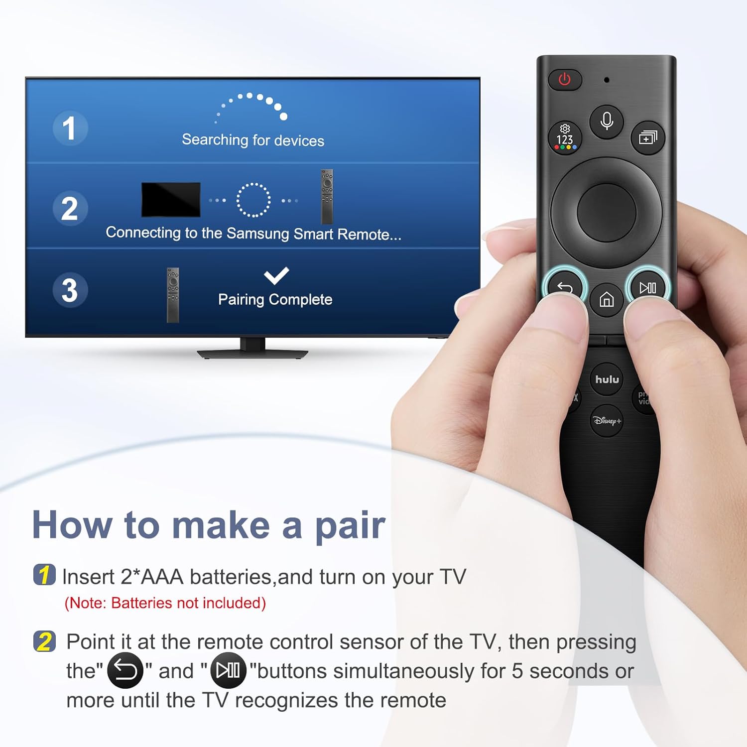 Samsung Smart TV Replacement Voice Remote for Frame UHD OLED QLED TVs - Image 5