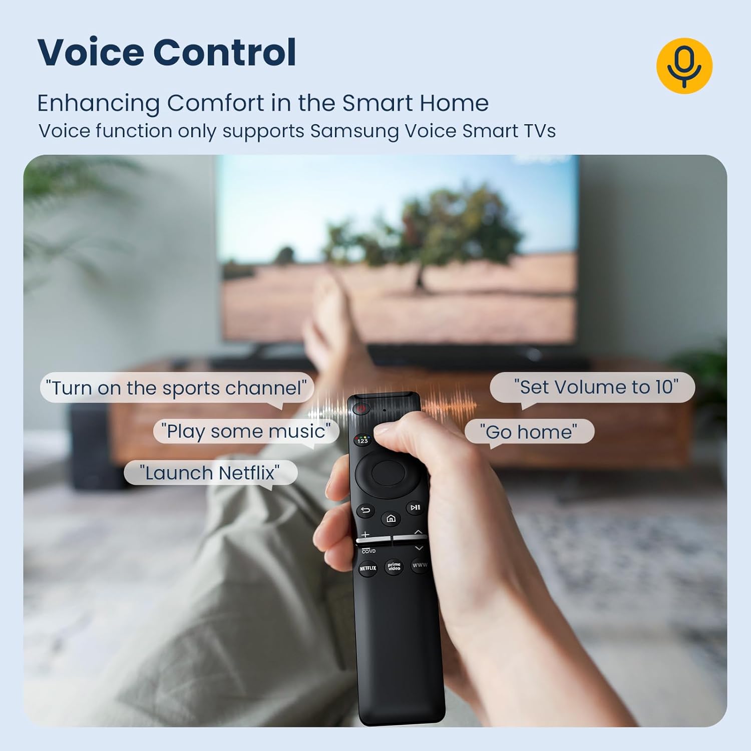 Samsung TV Voice Remote Replacement Curved Solar 4K 8K QLED LED LCD Smart Remote - Image 4