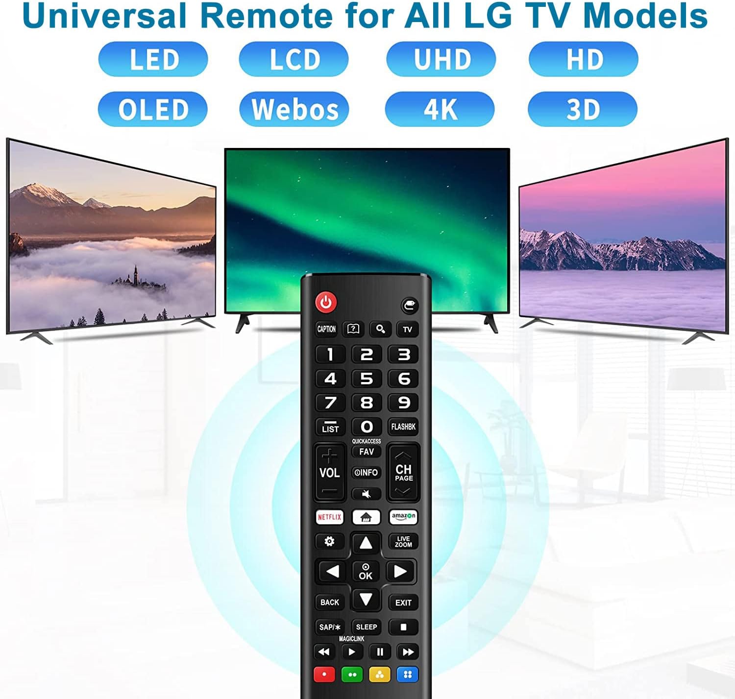 LG Smart TV Universal Remote Control 4K UHD LED OLED HDTV Magic 3D WebOS Hospitality - Image 2