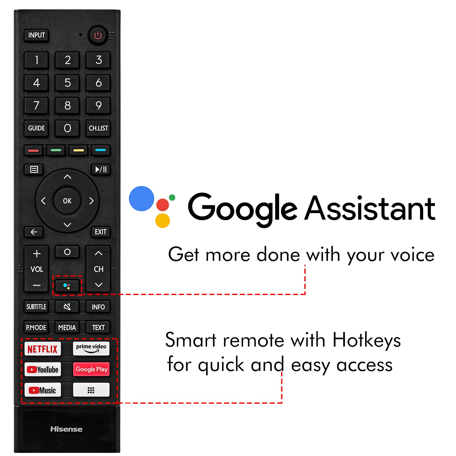 Hisense 43 Inch Full HD Smart Android 11 Certified LED TV Black 43A4G - Image 5