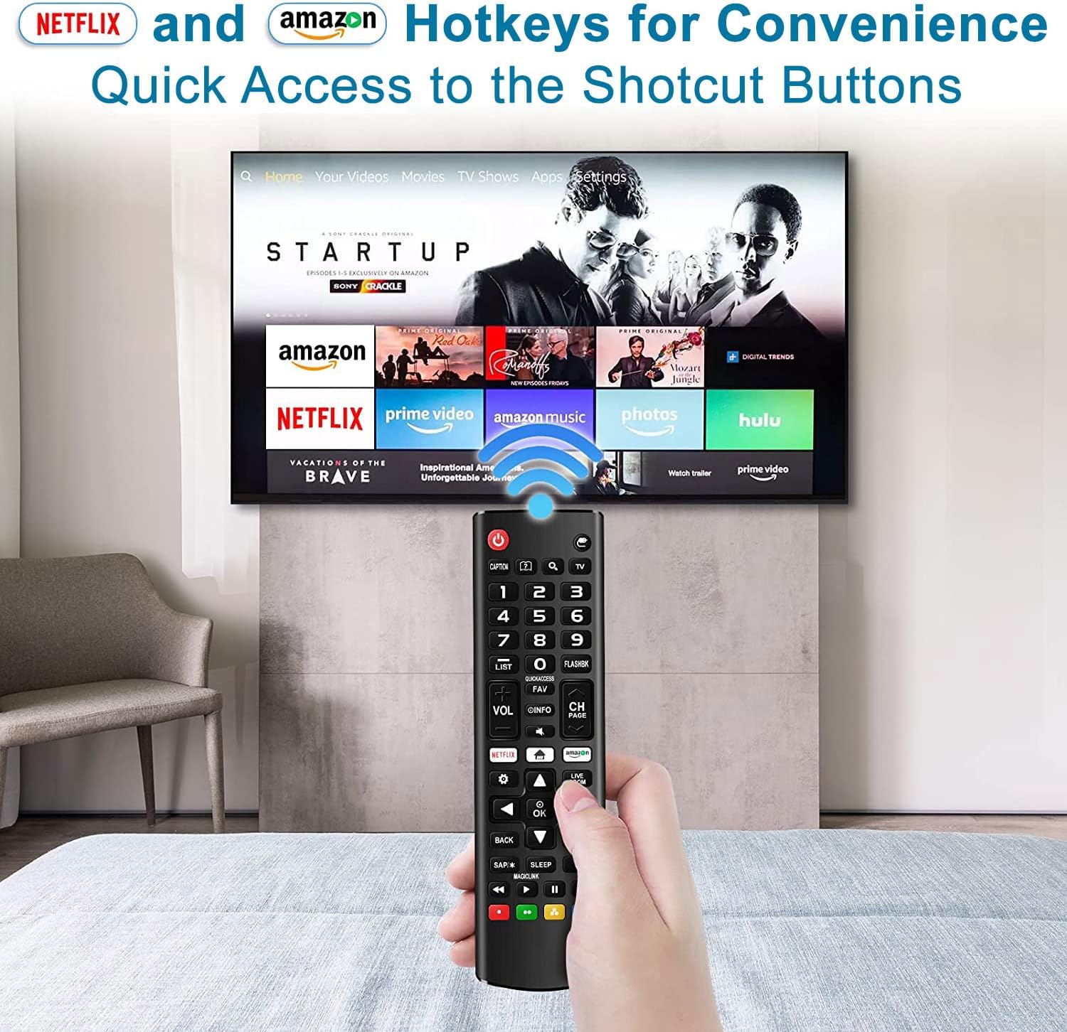 LG Smart TV Universal Remote Control 4K UHD LED OLED HDTV Magic 3D WebOS Hospitality - Image 3
