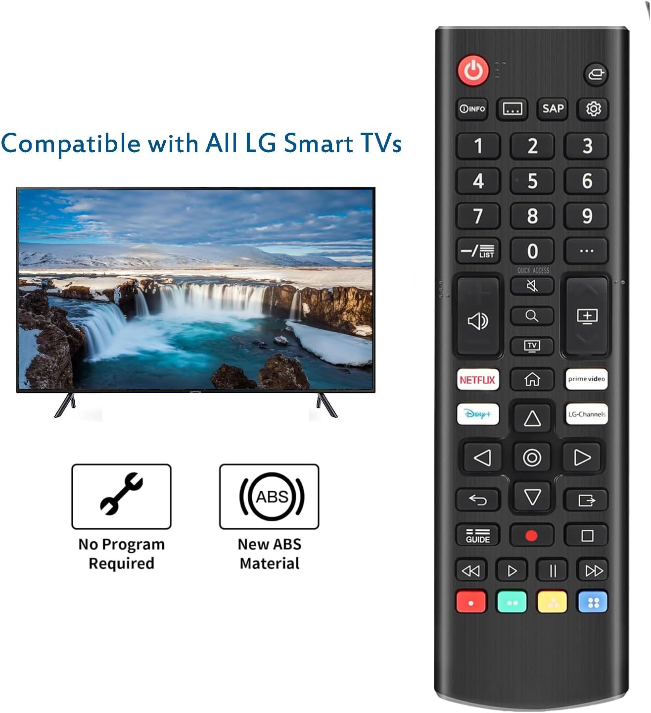 LG Smart TV Replacement Universal Remote Control 4K 8K UHD QNED HDR LED OLED WebOS - Image 2